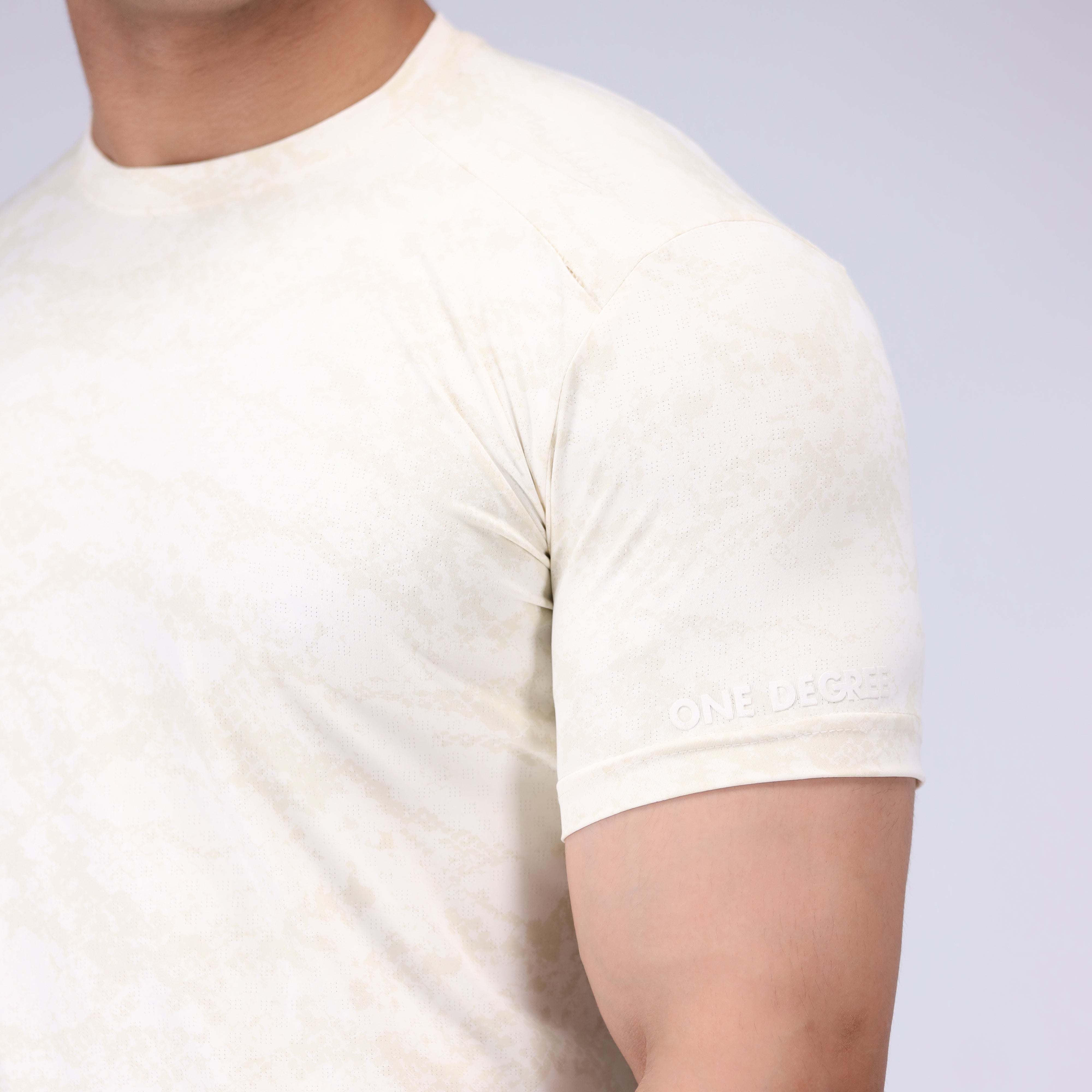 twill cotton T Shirt in Off-white