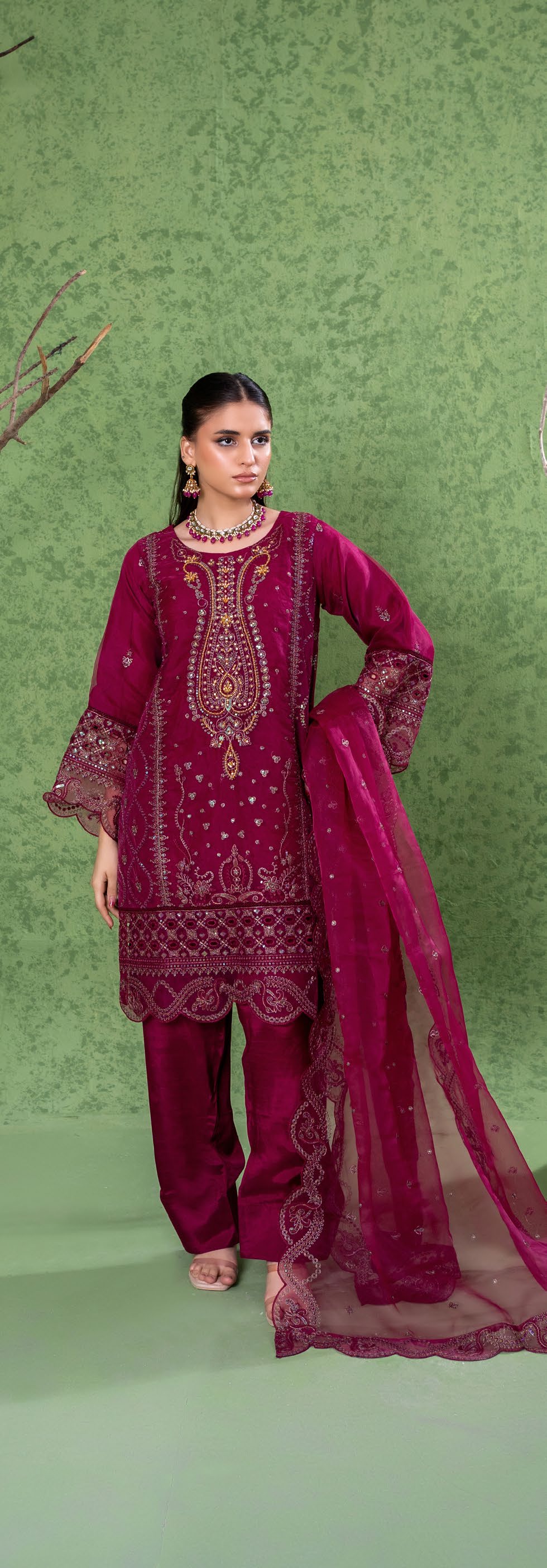 Kahani Festive Pret Organza Formals – D-4