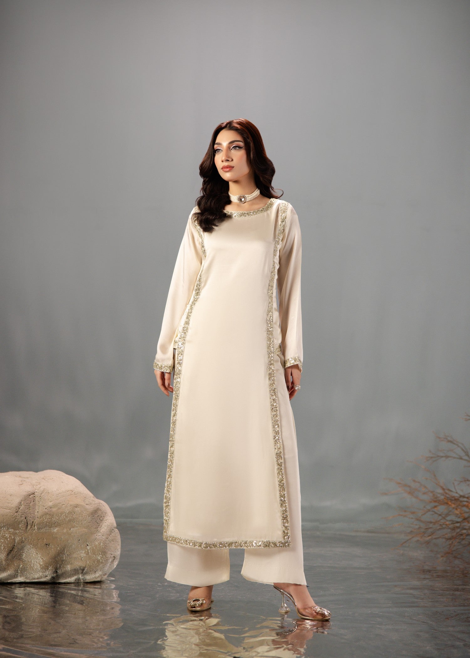 charmuse/shamooz Kurta Set in Off-white