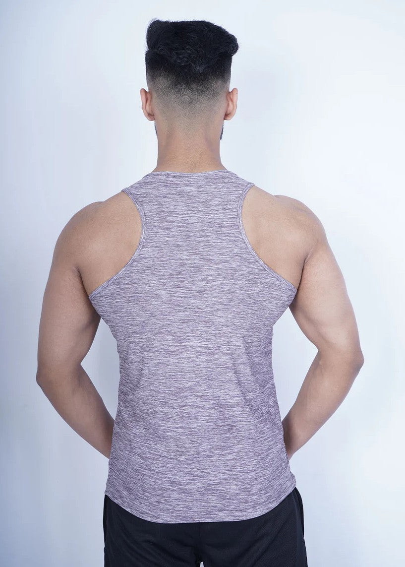 polyester Tank Top in Slate grey