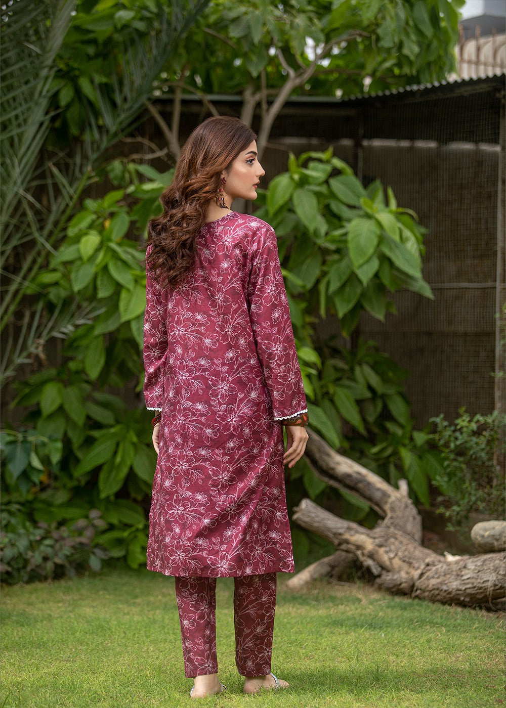 lawn Co Ord Sets in Magenta