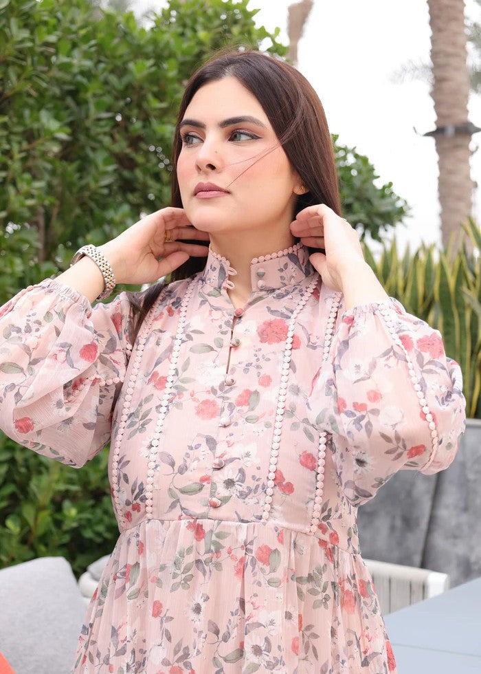 chiffon Dress in Pink