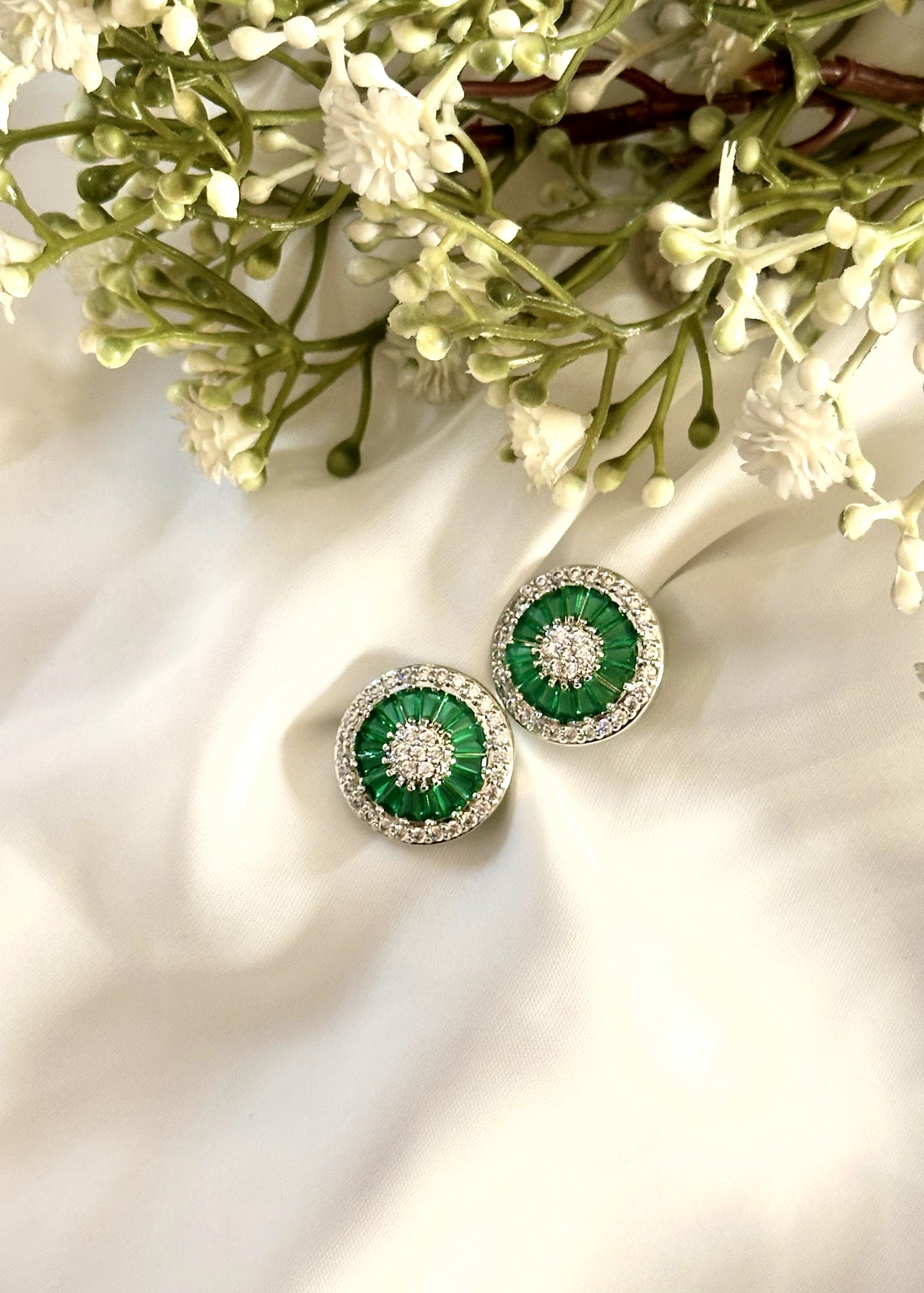Studs in Green Color by - Trendy Women Studs WMX7104