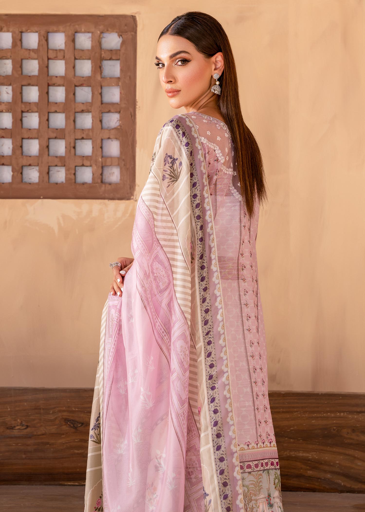 nylon Unstitched in Mauve pink
