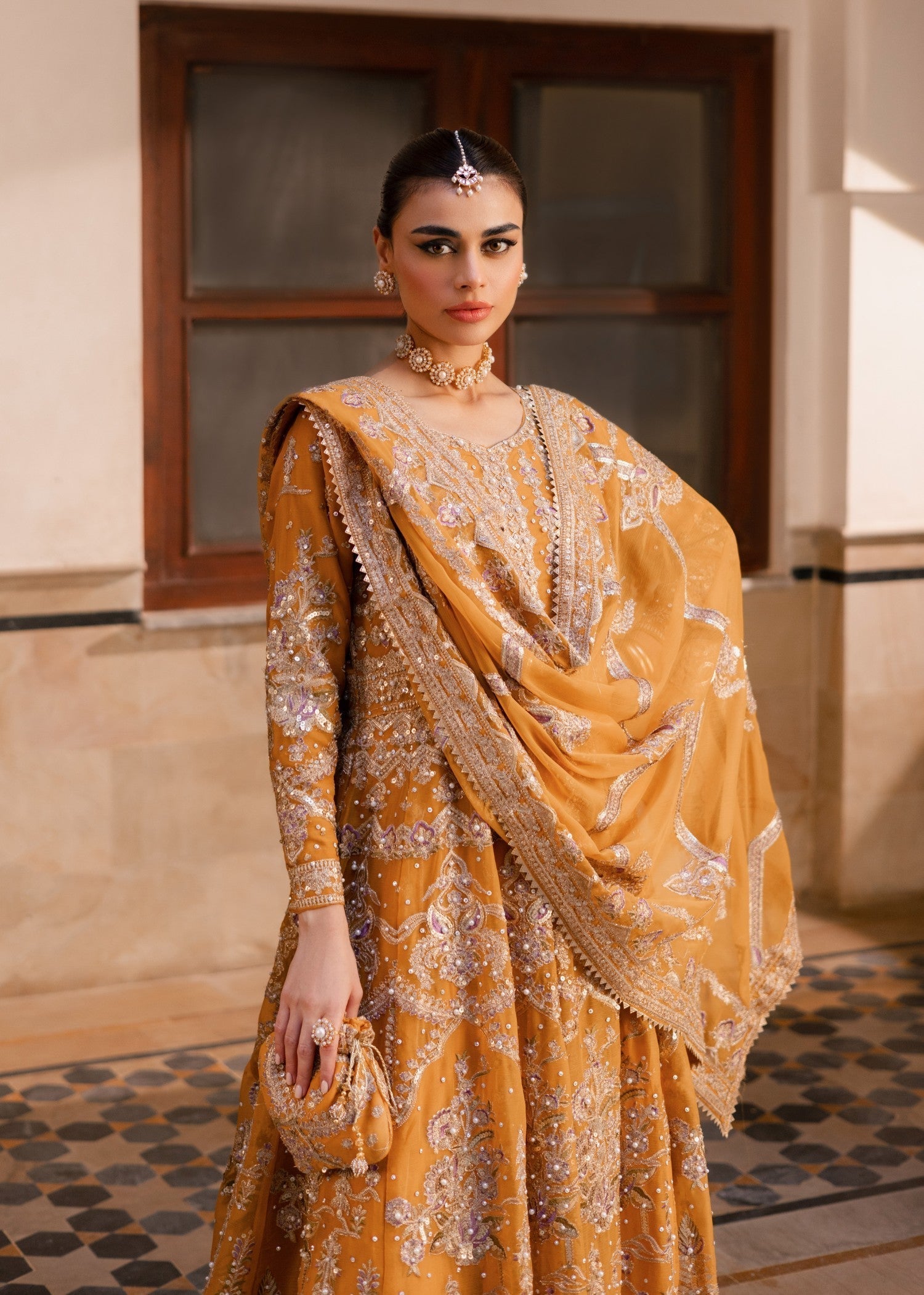 chiffon Maxi in Mustard