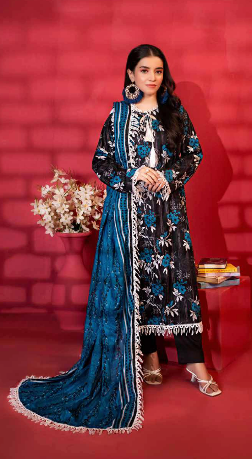 Printed Summer Lawn Drop 15 – 11