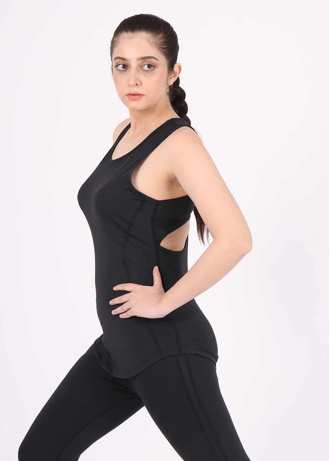 spandex Tank Top in Black