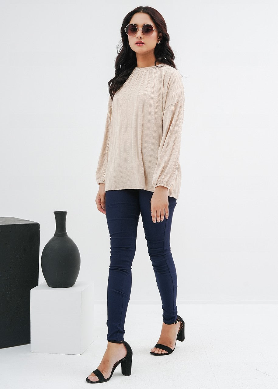spandex Tunic in Cream