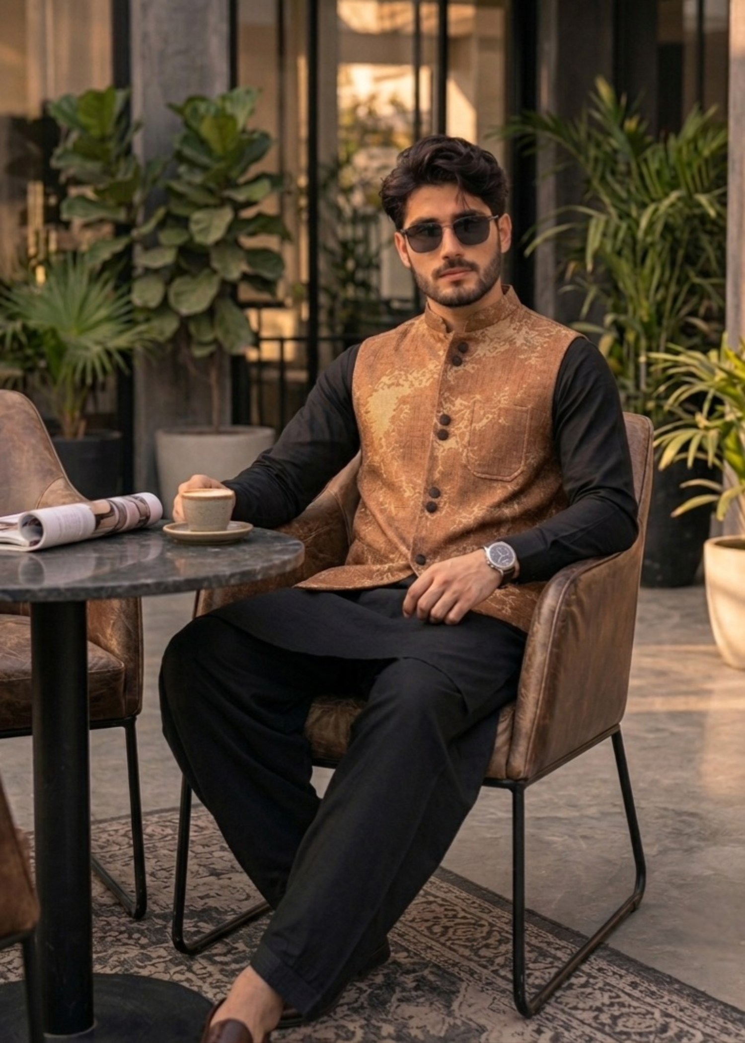 suiting Waistcoat in Copper