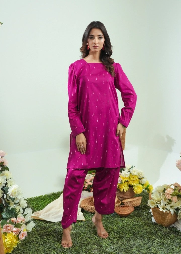 cambric Co Ord Sets in Magenta