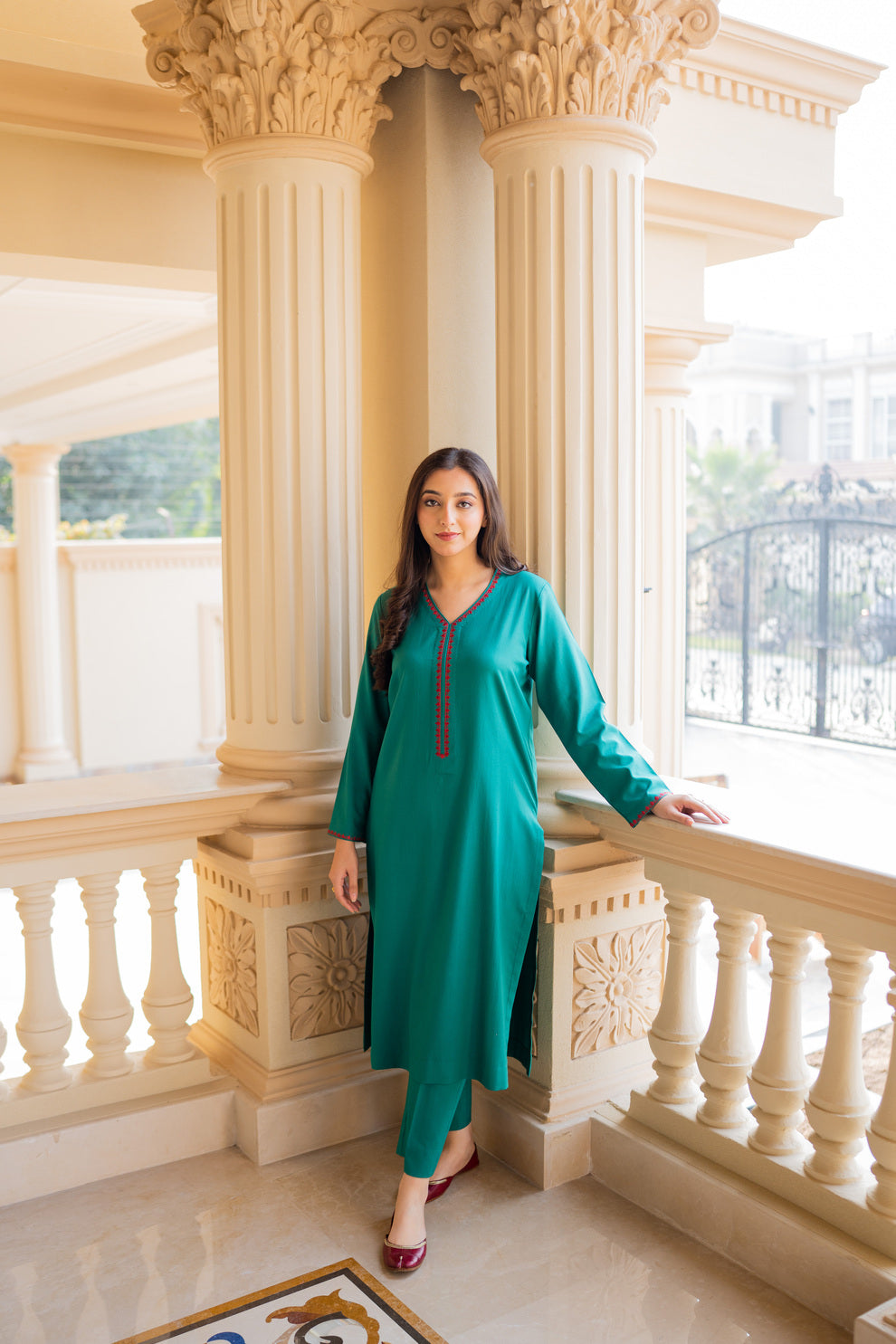 marina Kurta Set in Green