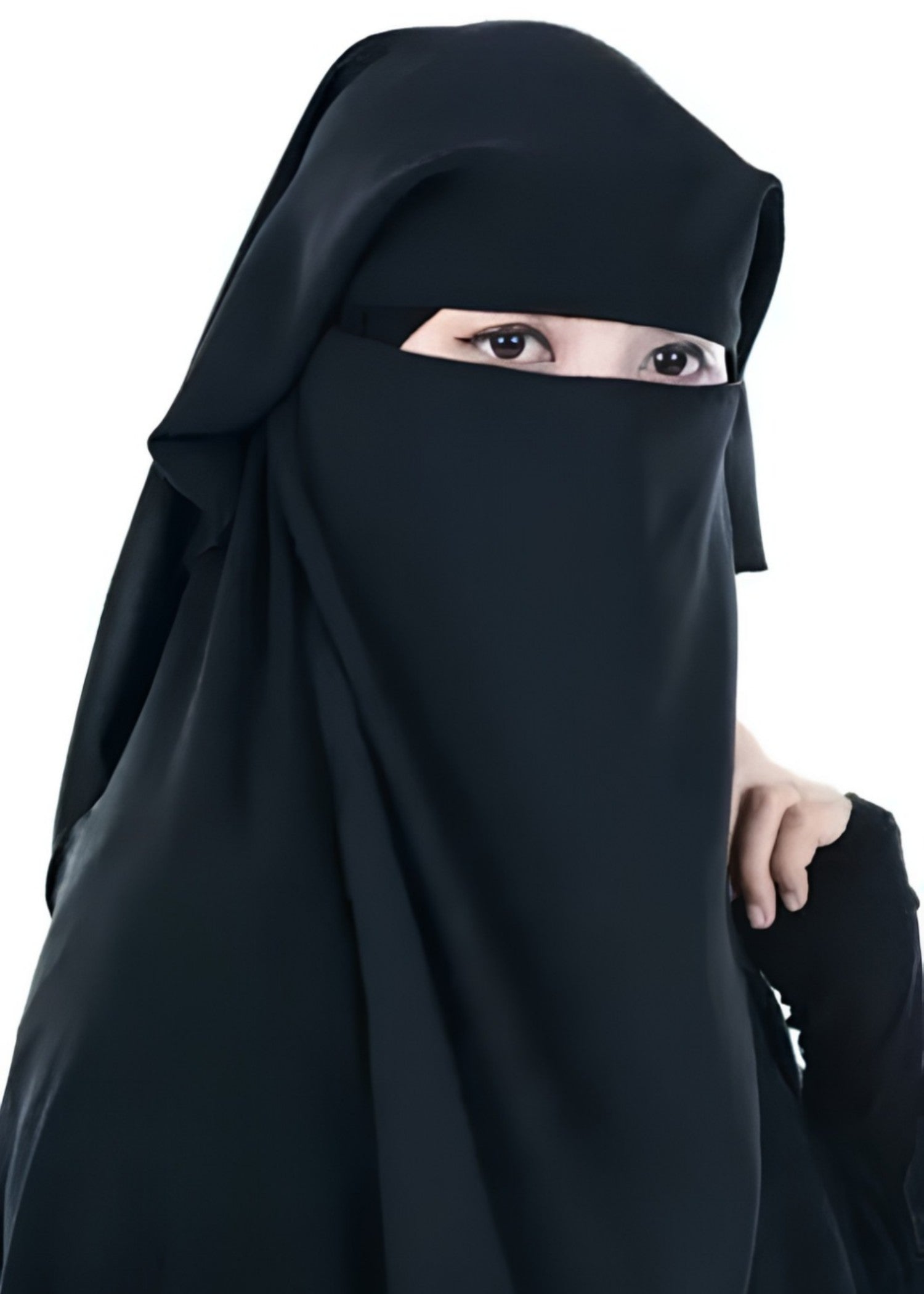 polyester Veil in Black