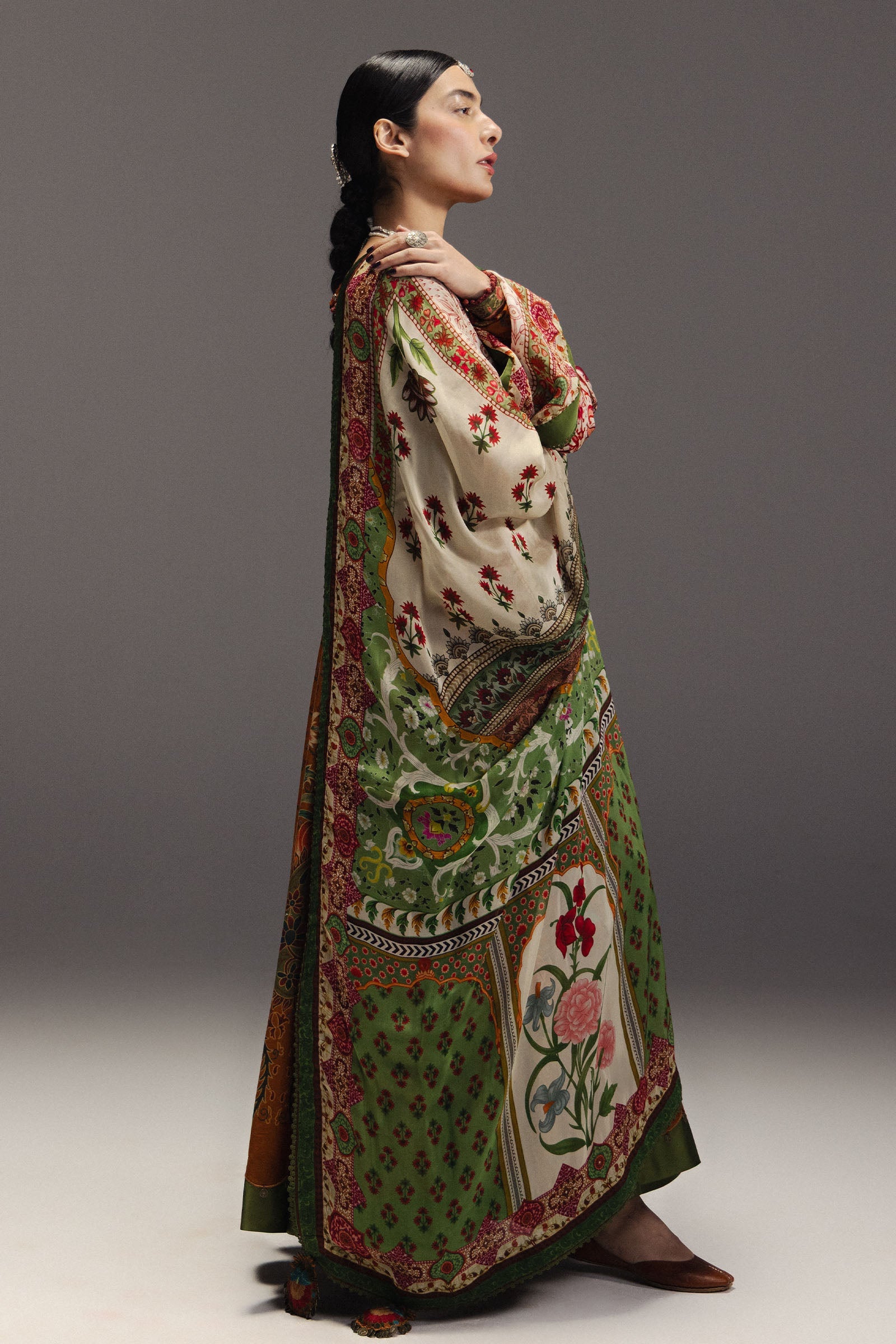 Anarkali Festive Luxury Lawn – Zarfashan-D9