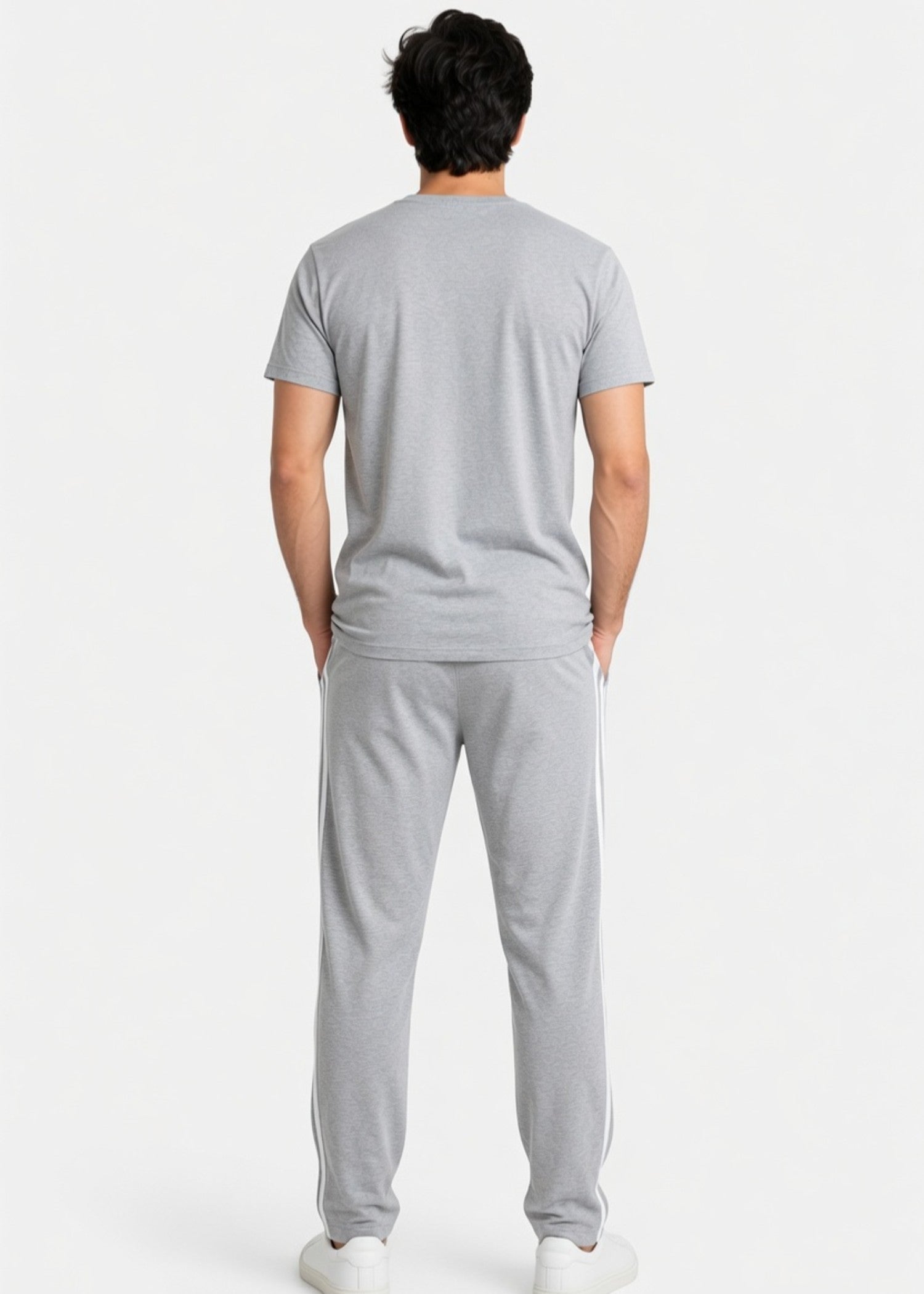 cotton jersey Tracksuit in Grey