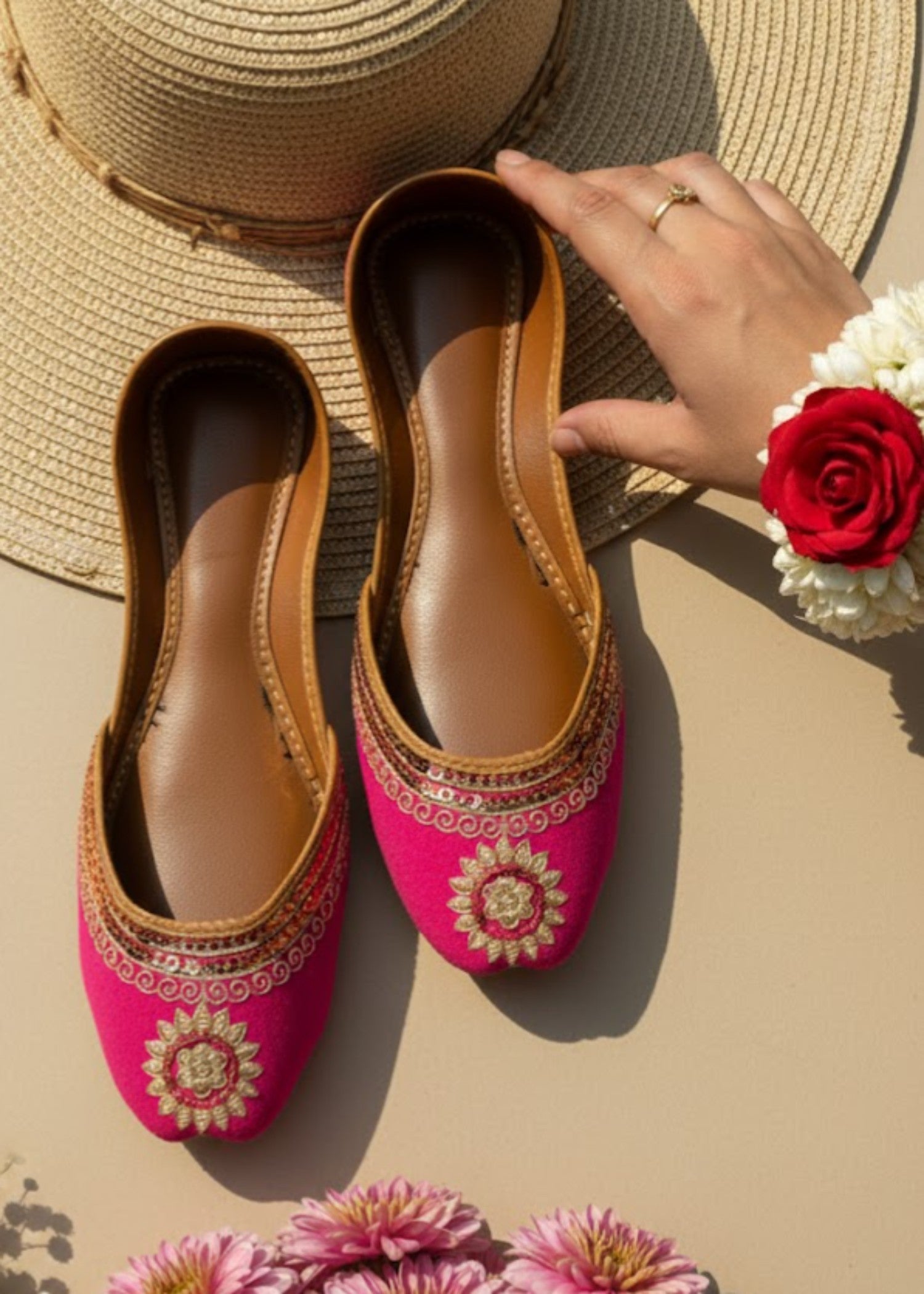 Khussa in Pink by - High Quality Women Khussa PXX6981
