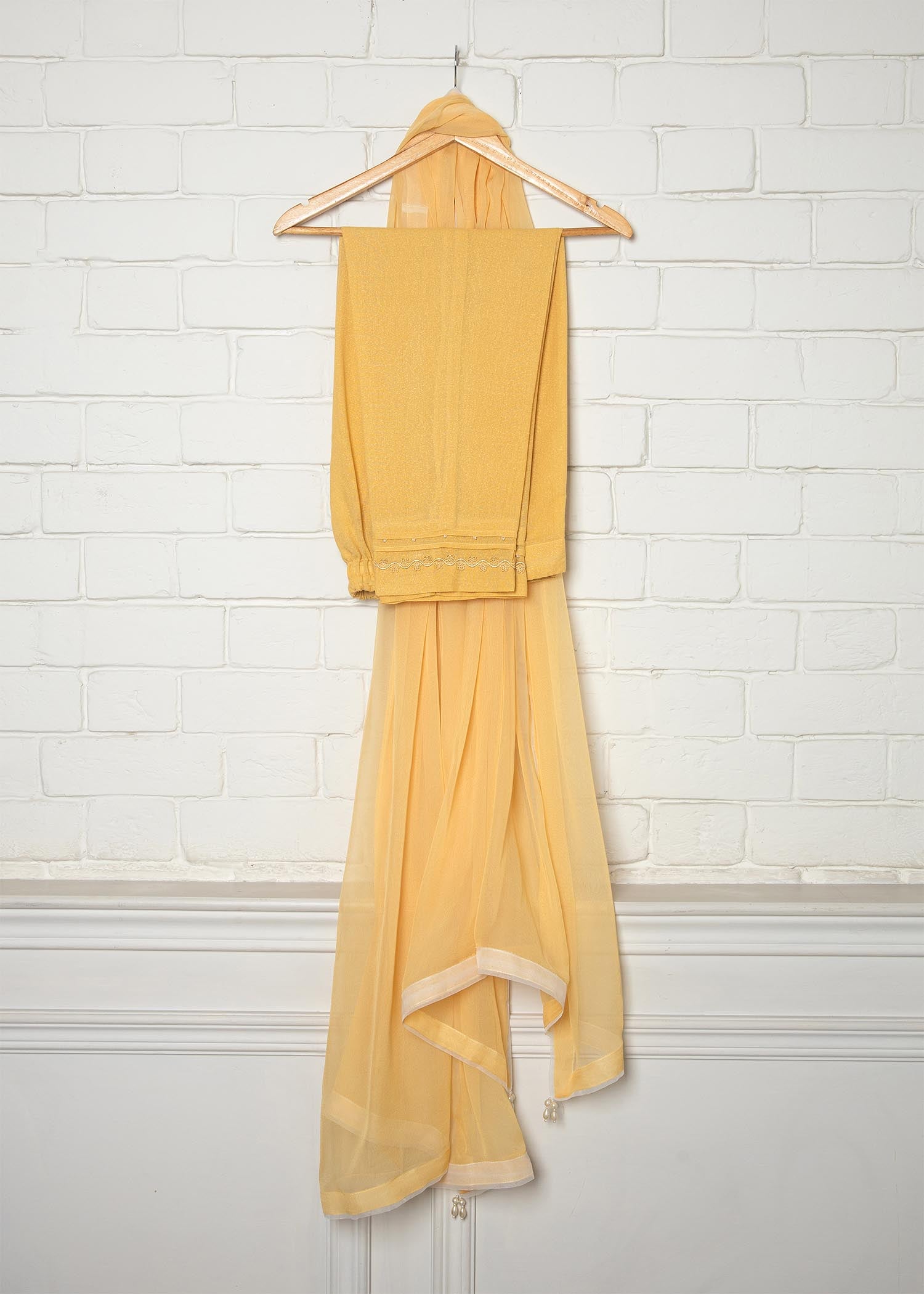 karandi Kurta Set in Yellow
