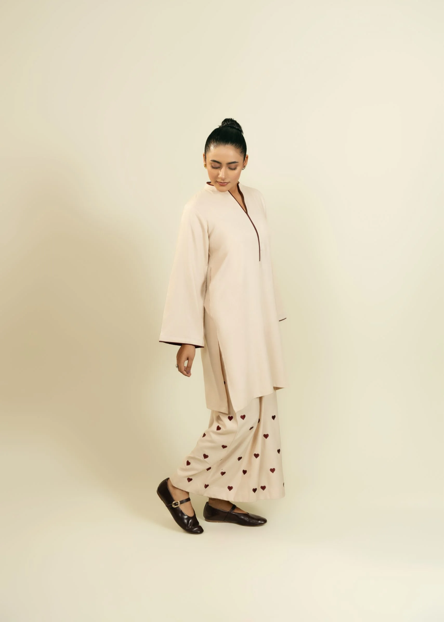 marina Kurta Set in Cream