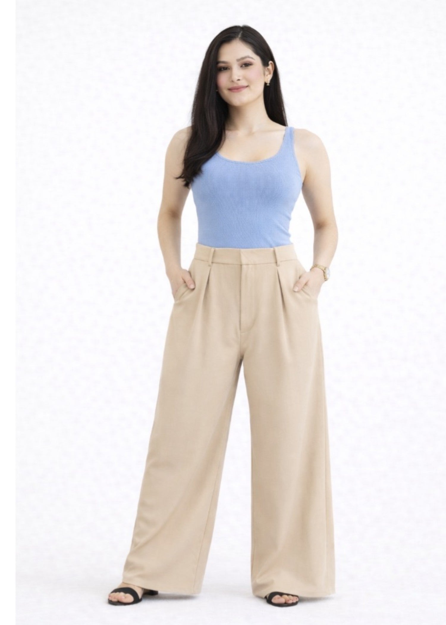 georgette Pants in Beige