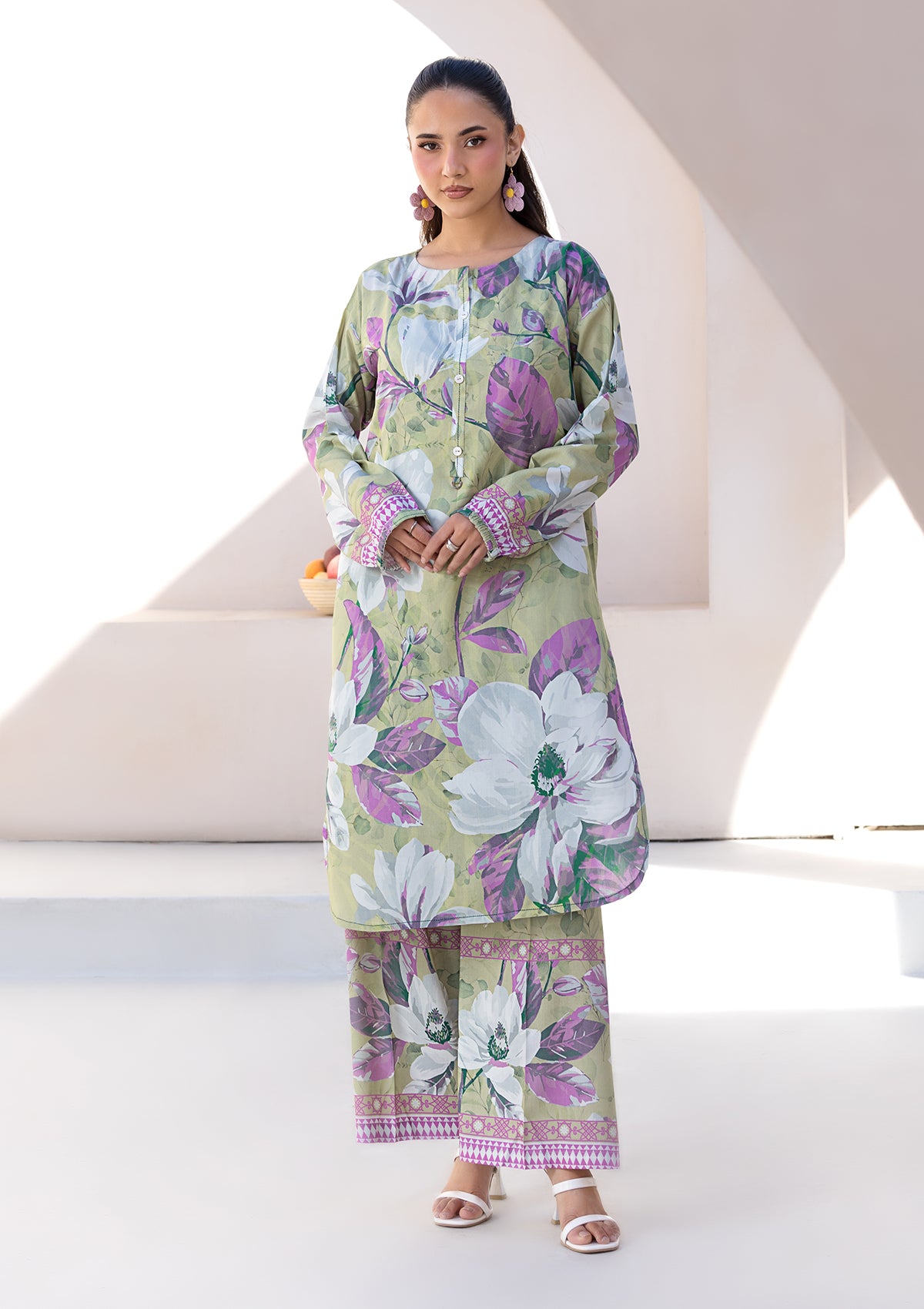 lawn Co Ord Sets in Pistachio green