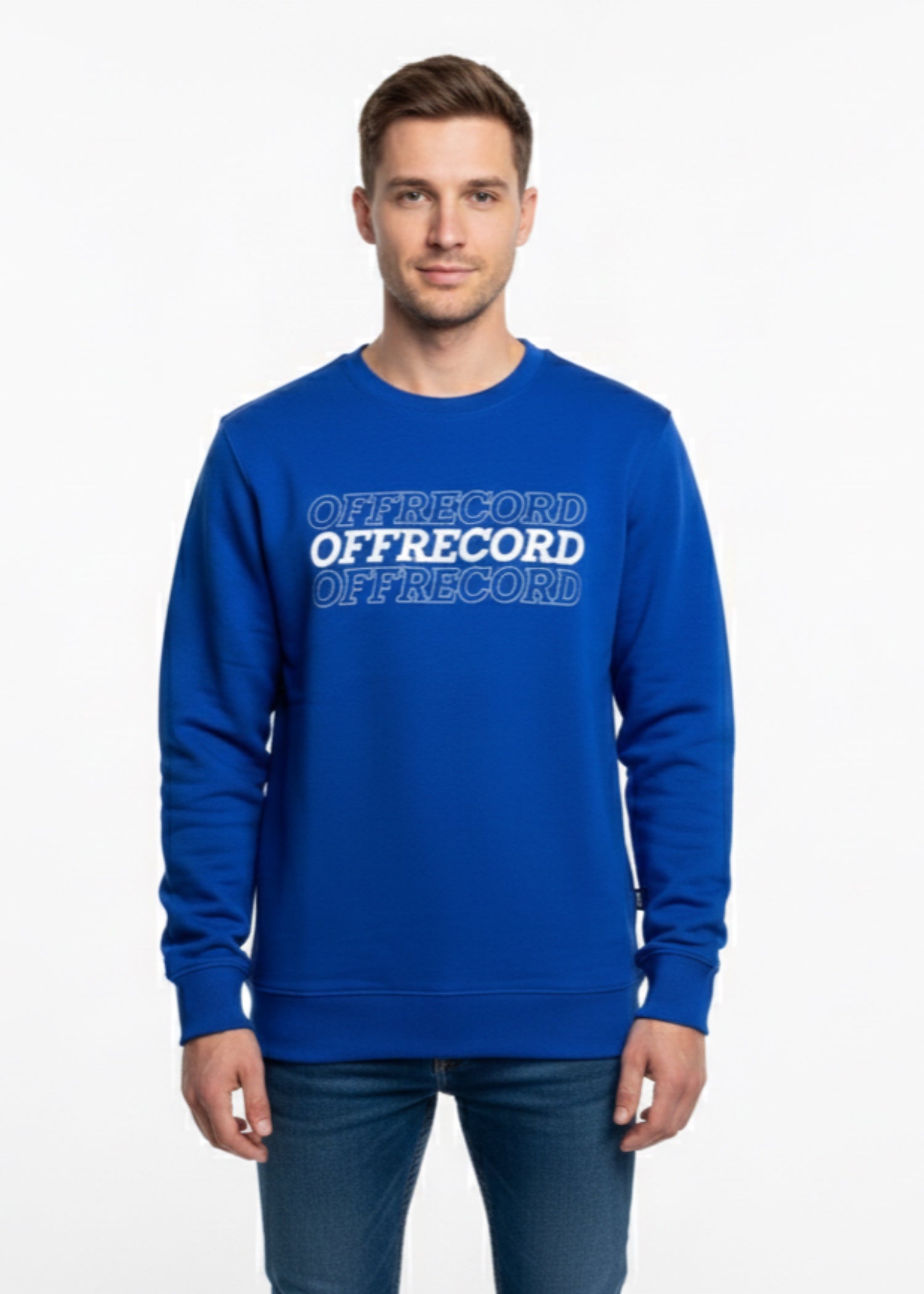 fleece Sweatshirt in Blue