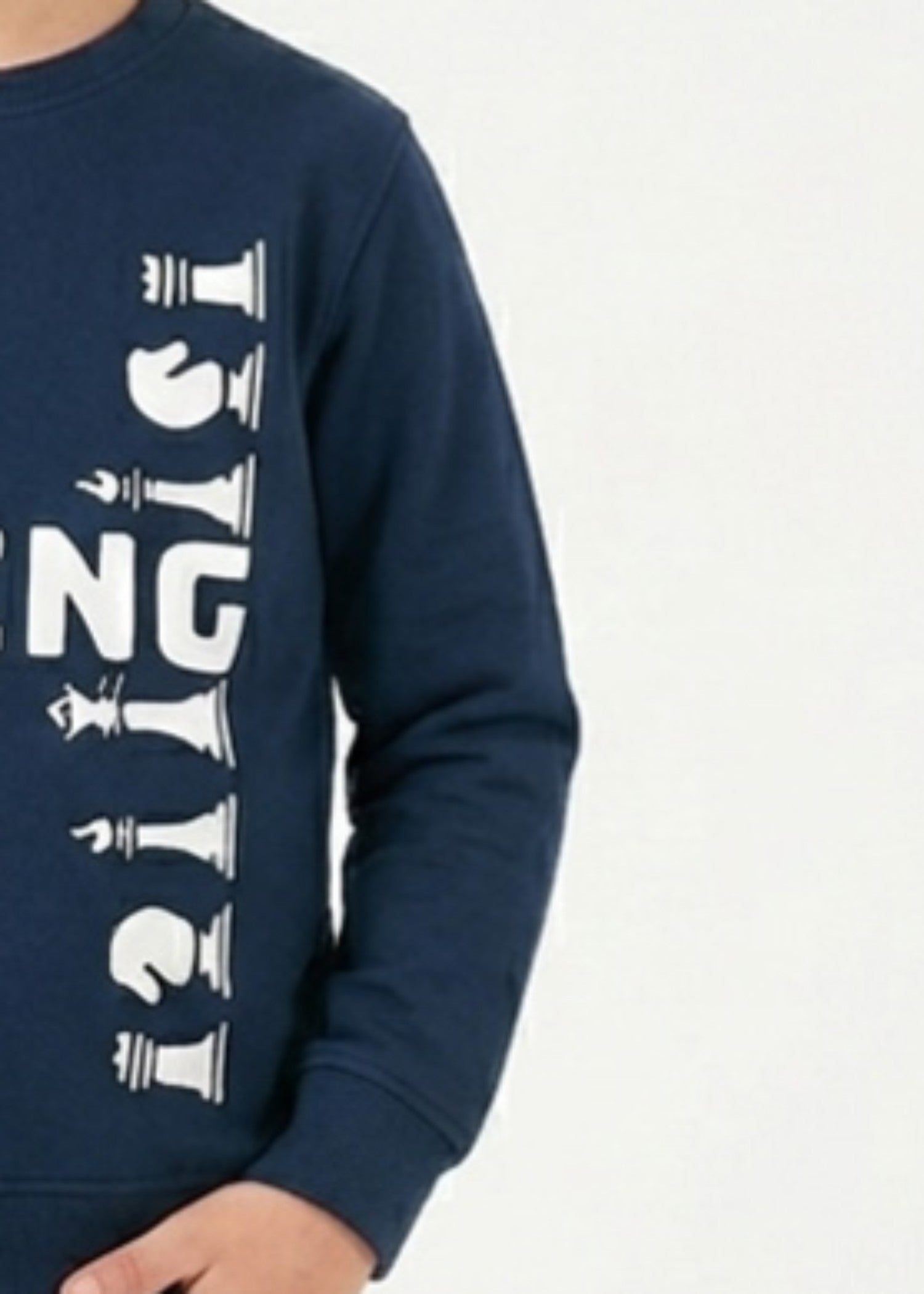 fleece Sweatshirt in Dark blue