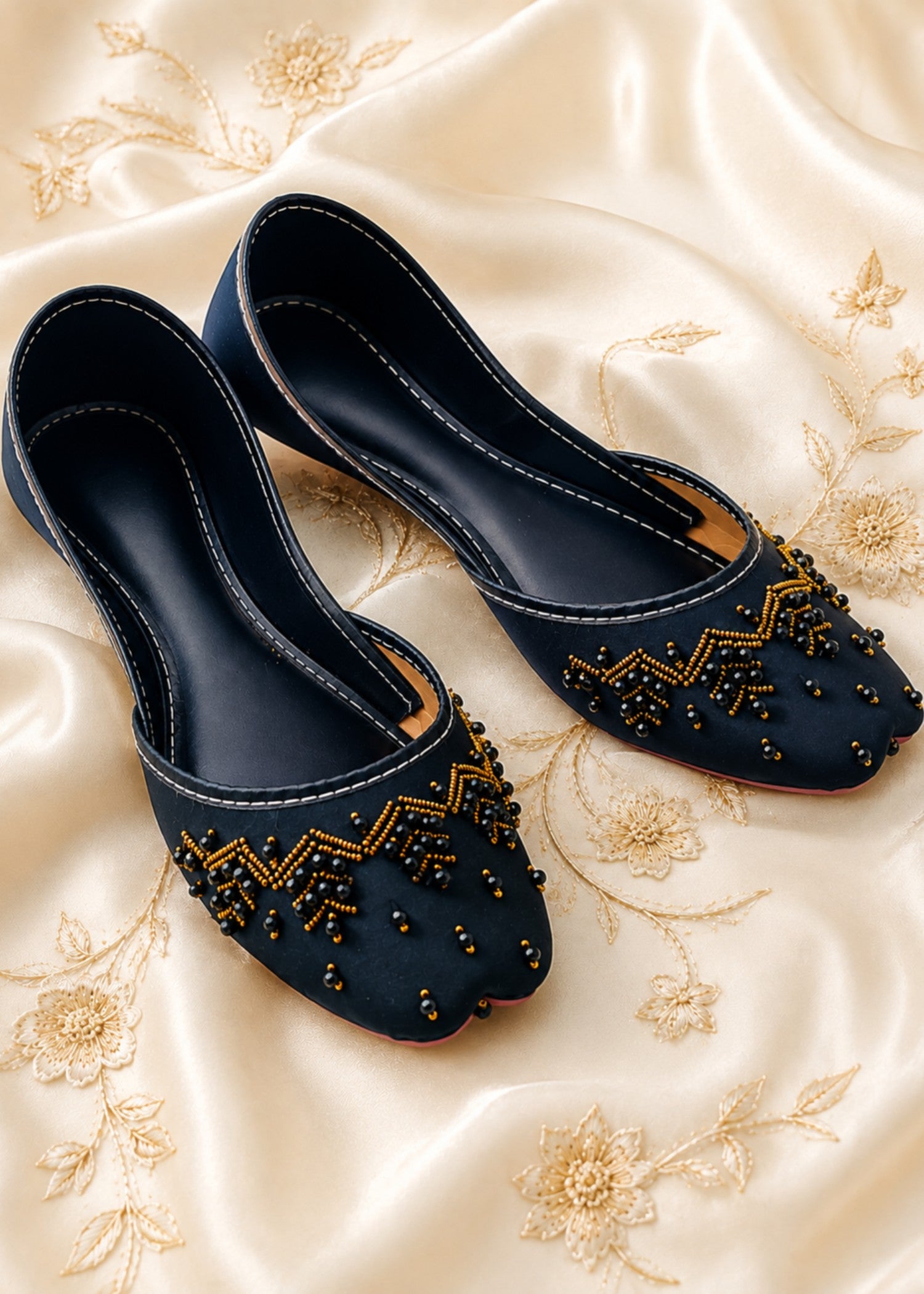 Khussa in Black by - High Quality Women Khussa FHW7450