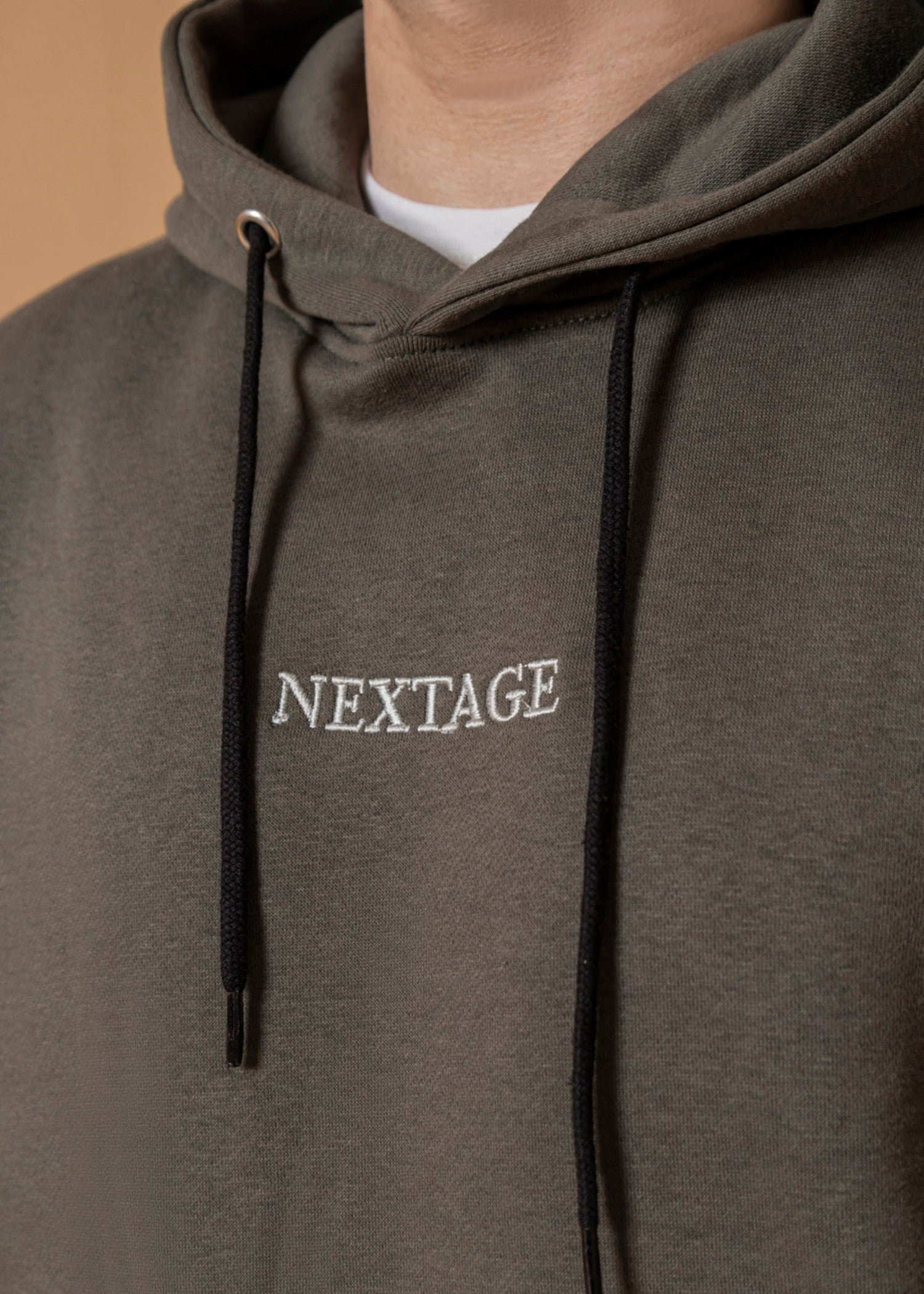 fleece Tracksuit in Olive green, black