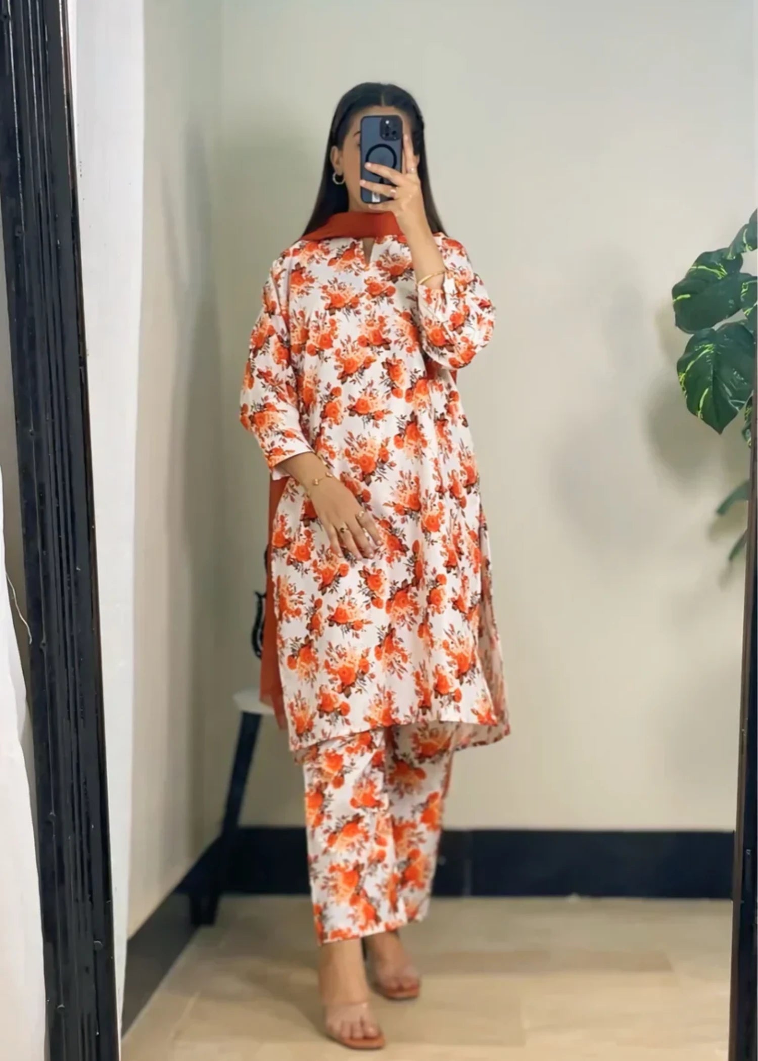 wash & wear Co Ord Sets in Off-white