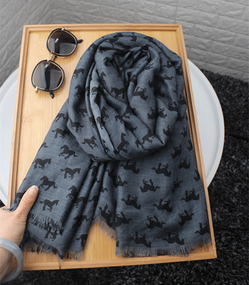 Turkey Desert Vacation Fringed Ethnic Style Cotton and Linen Scarf Ladies Travel
