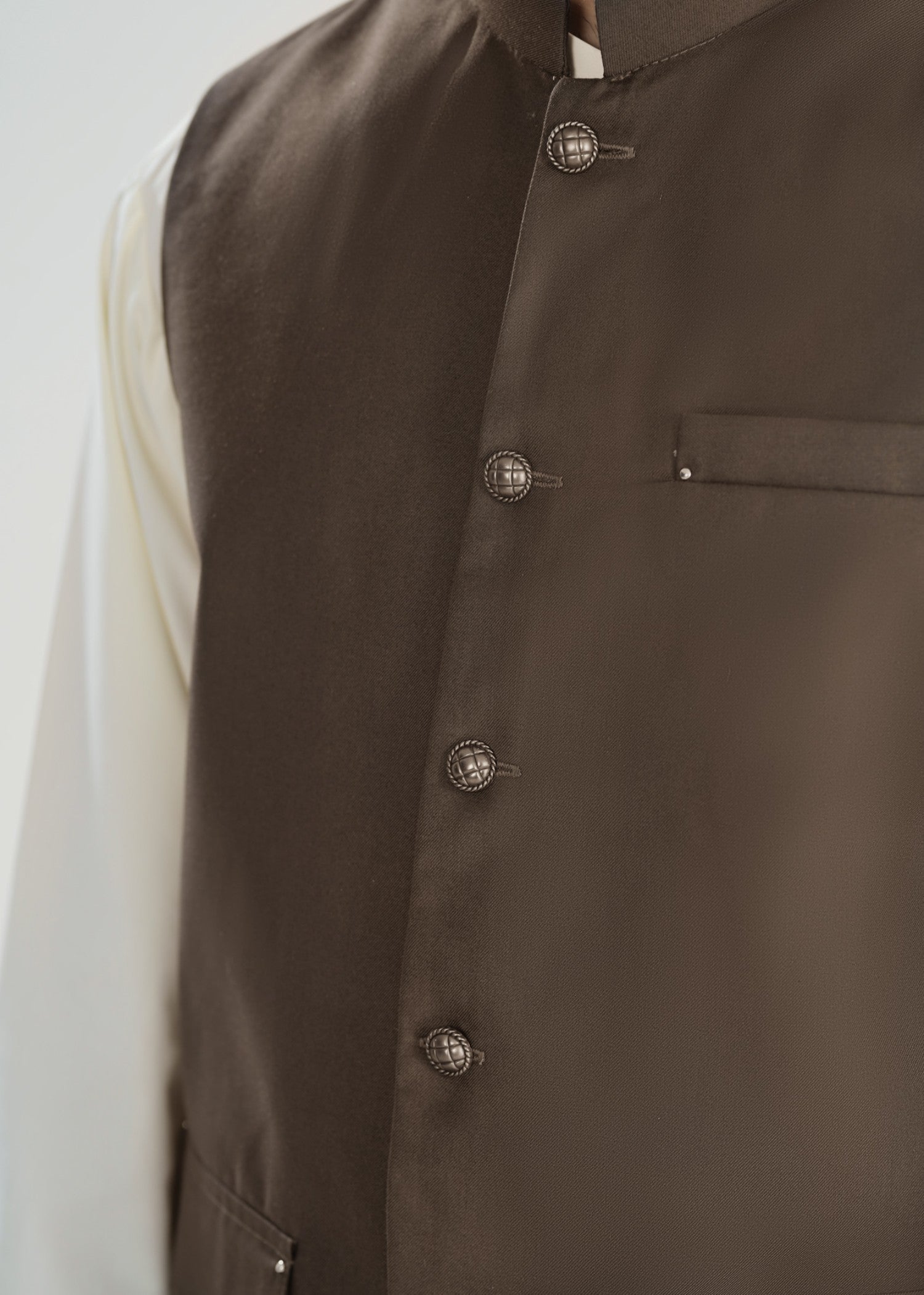 suiting Waistcoat in Brown