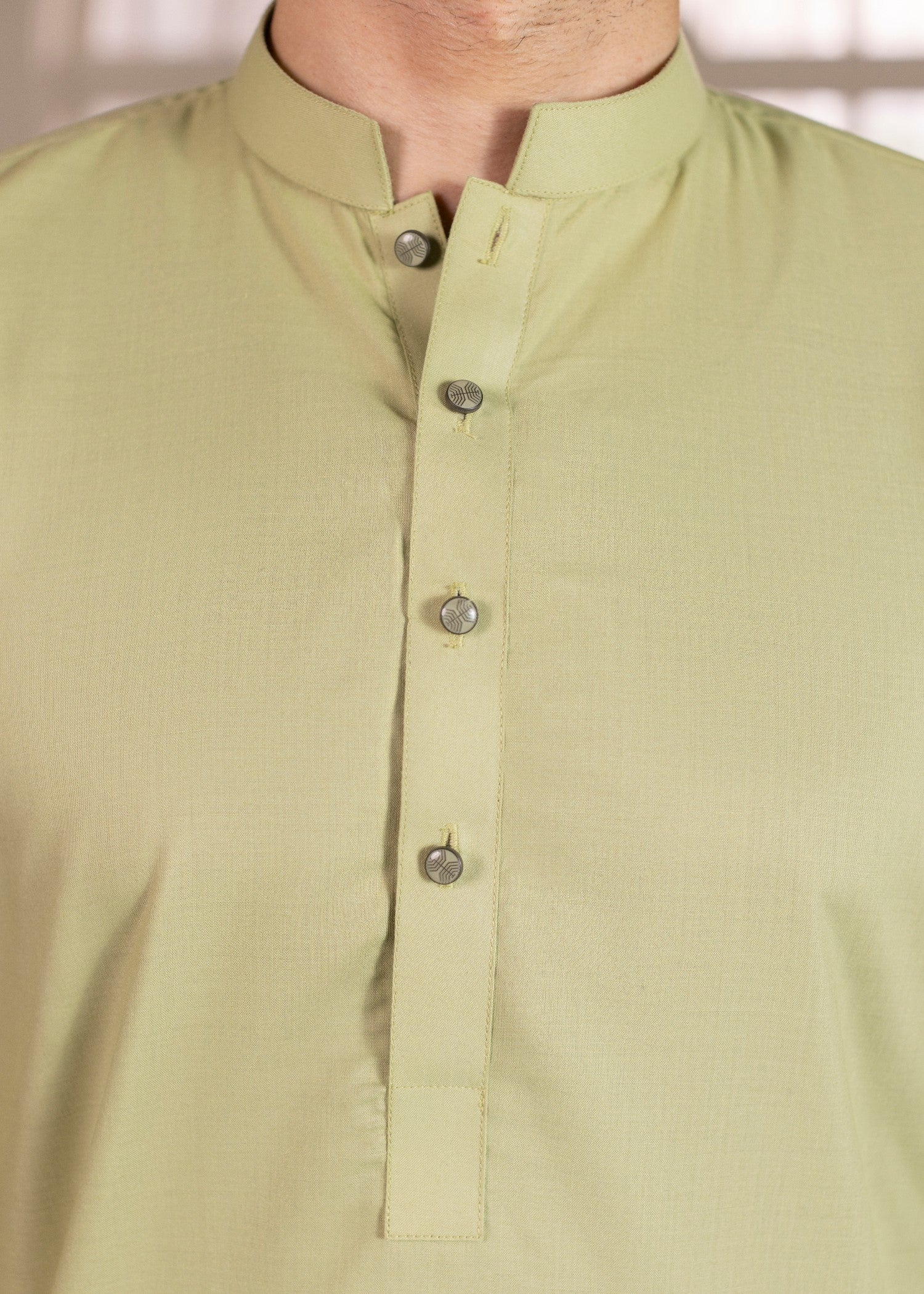wash & wear Kurta Set in Tea green