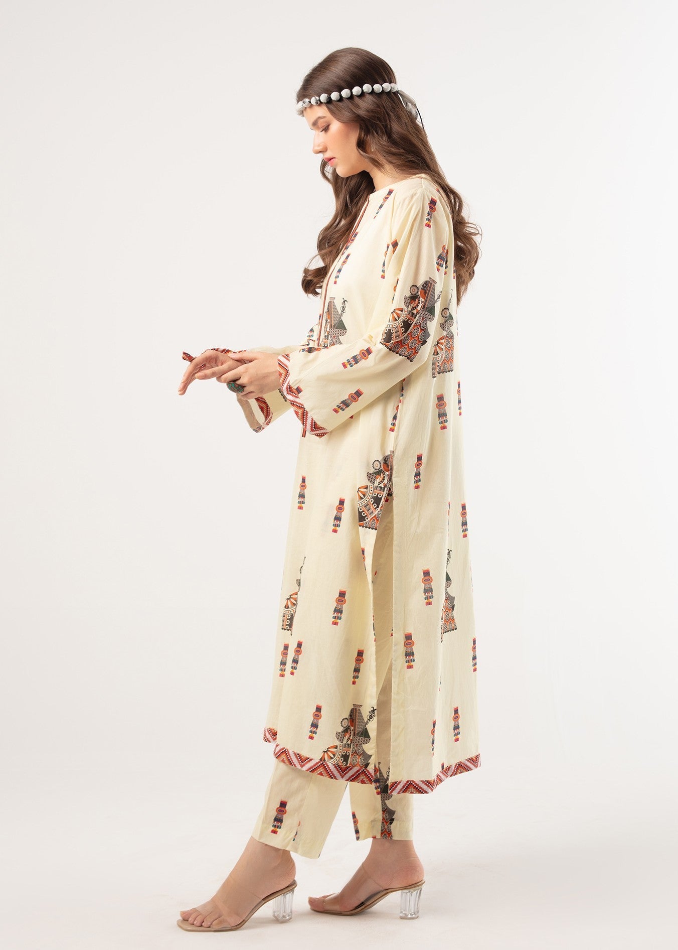 cambric Co Ord Sets in Off-white