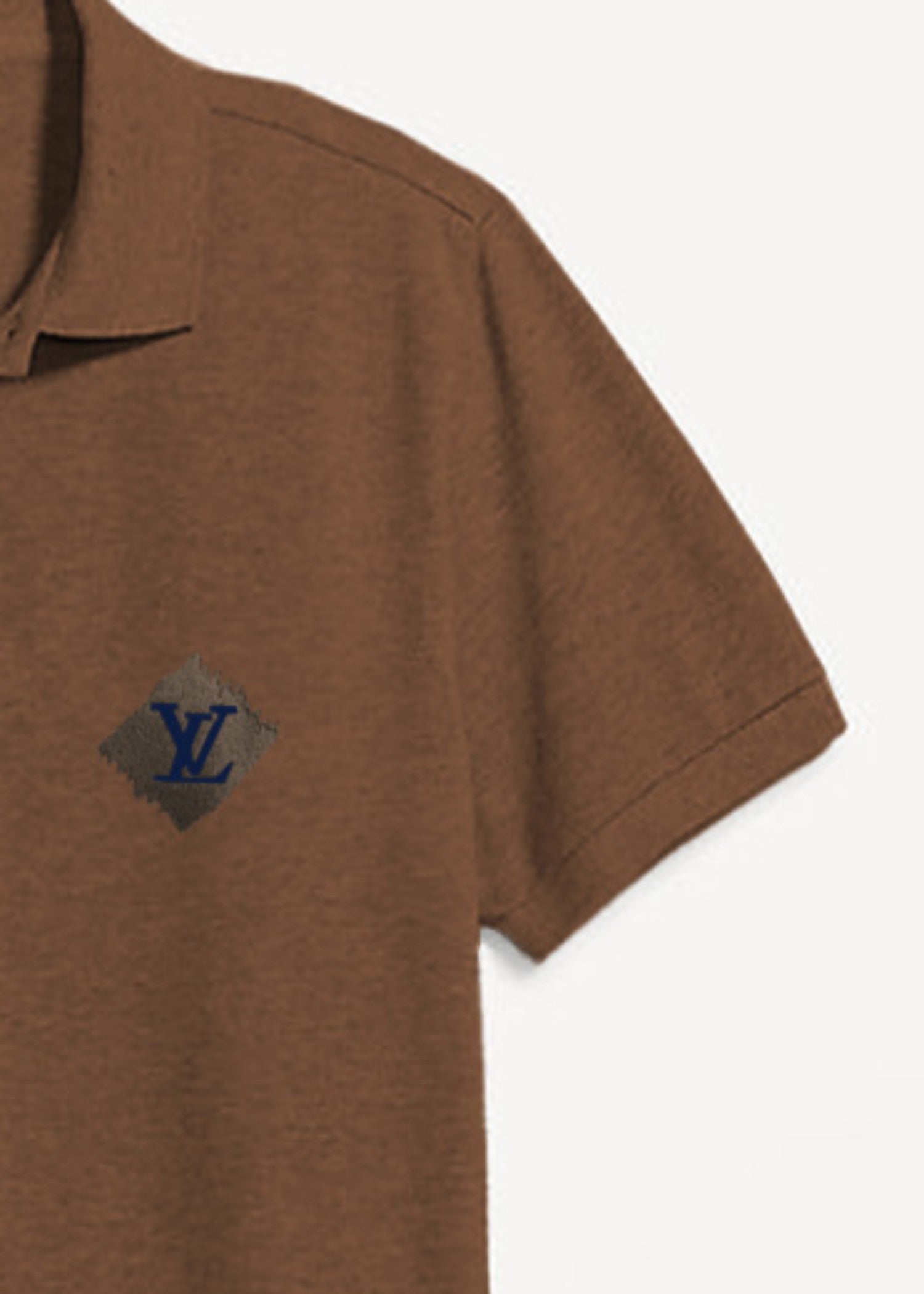 cotton pique Polo Shirt in Hazelwood brown