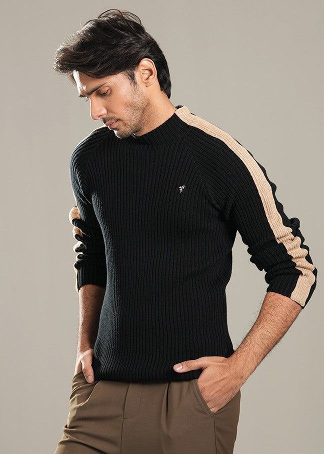 cotton Turtle Neck in Black