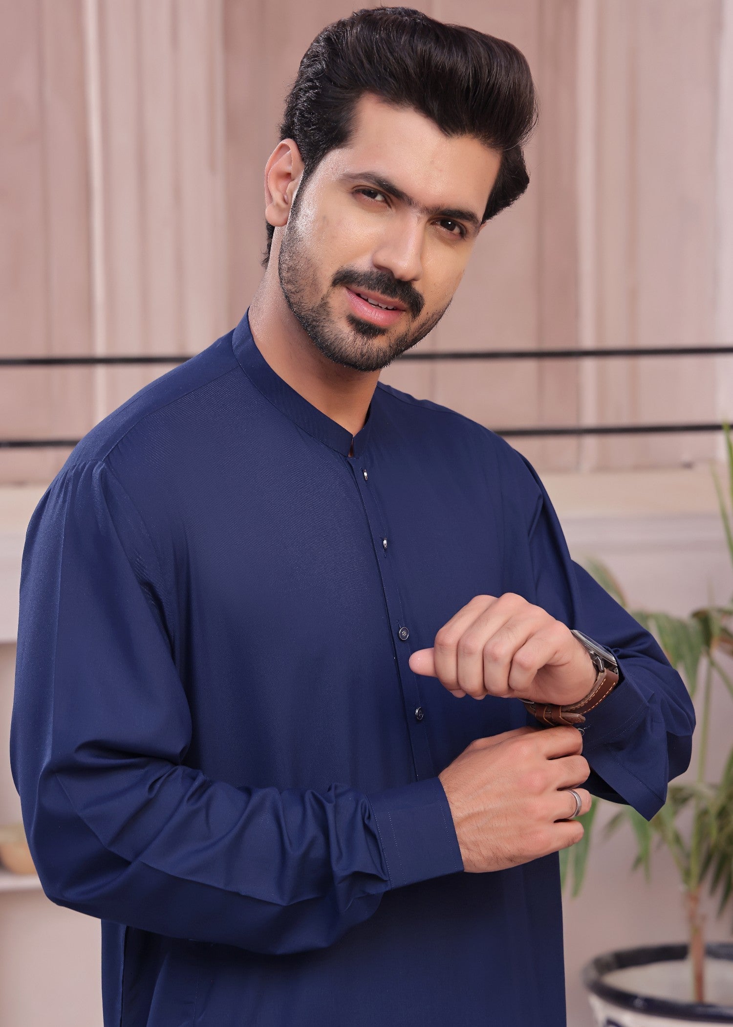 wash & wear Waistcoat in Royal blue