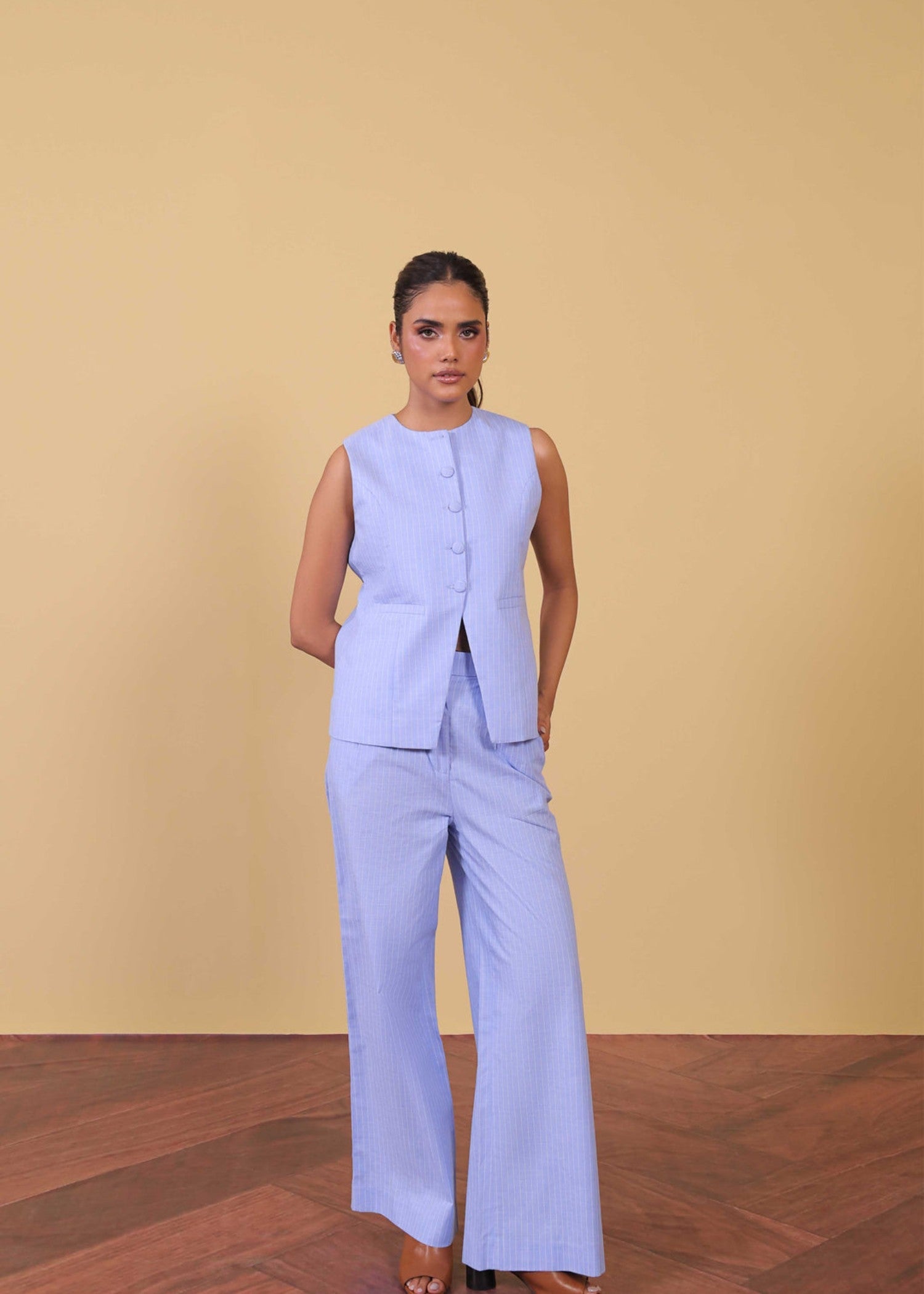 cotton Pants in Lilac