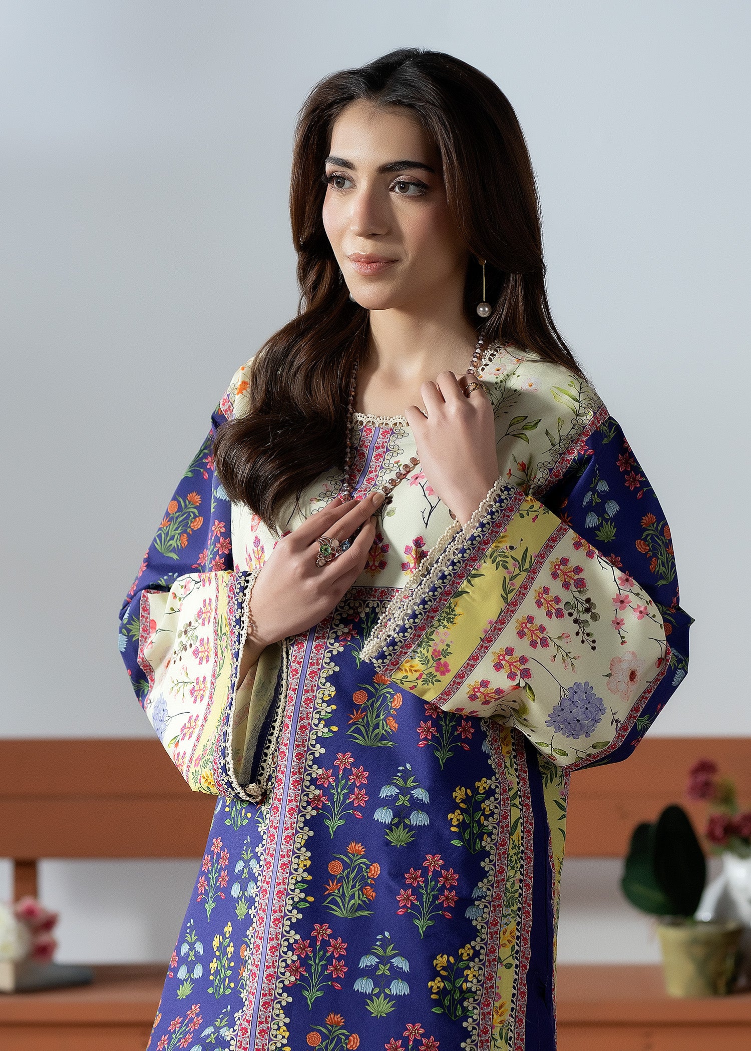 silk finish lawn Co Ord Sets in Multi