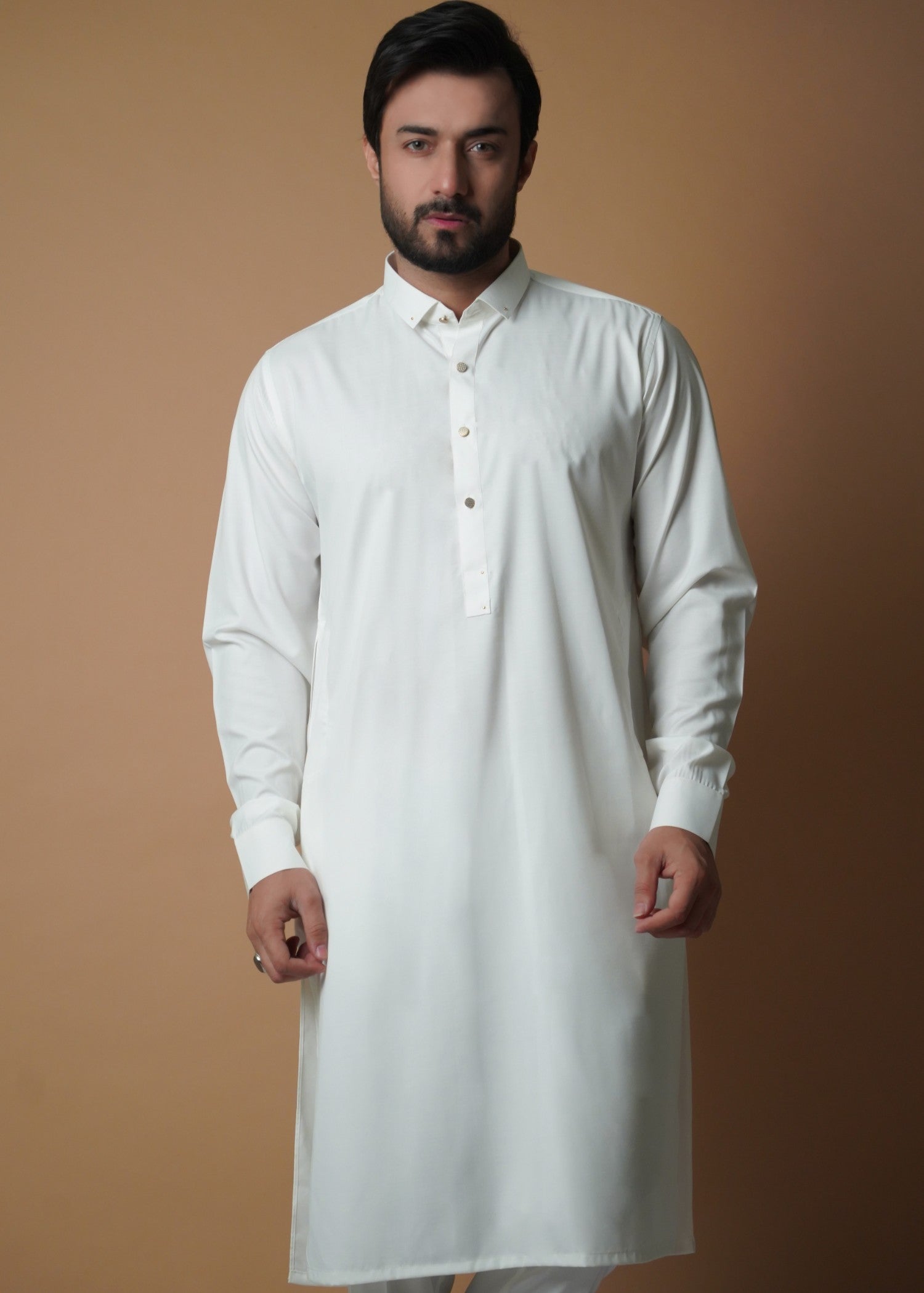 viscose Kurta Set in Off-white