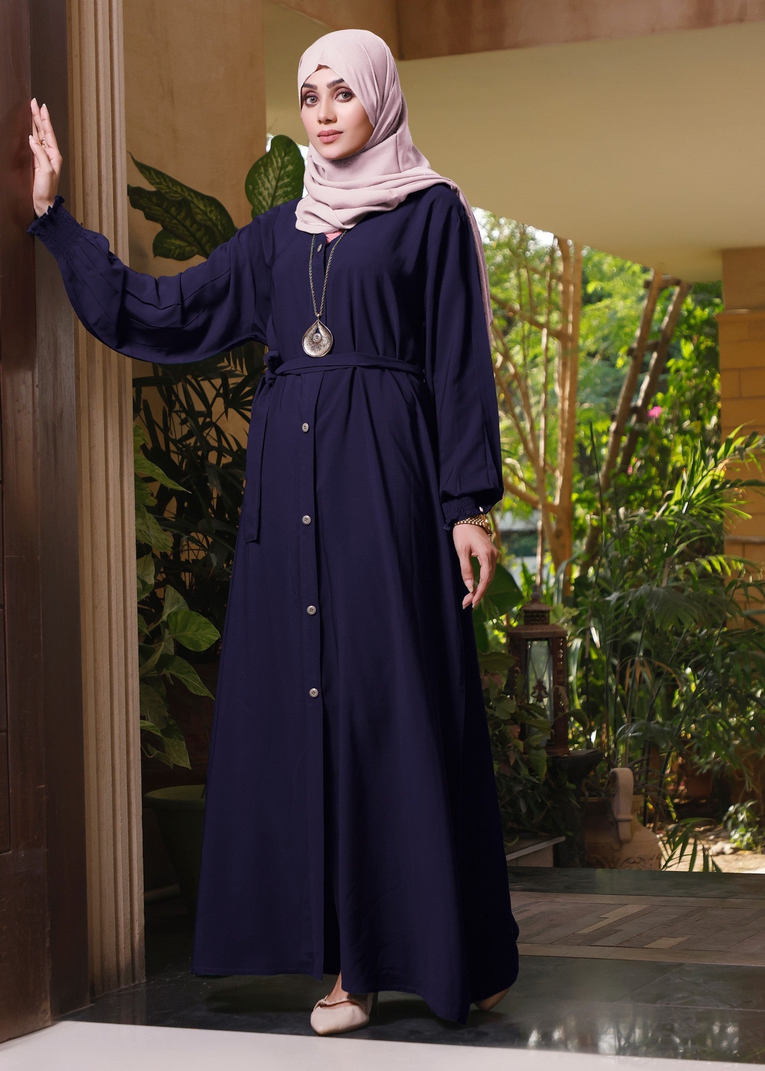 nidha blend Abaya in Blue
