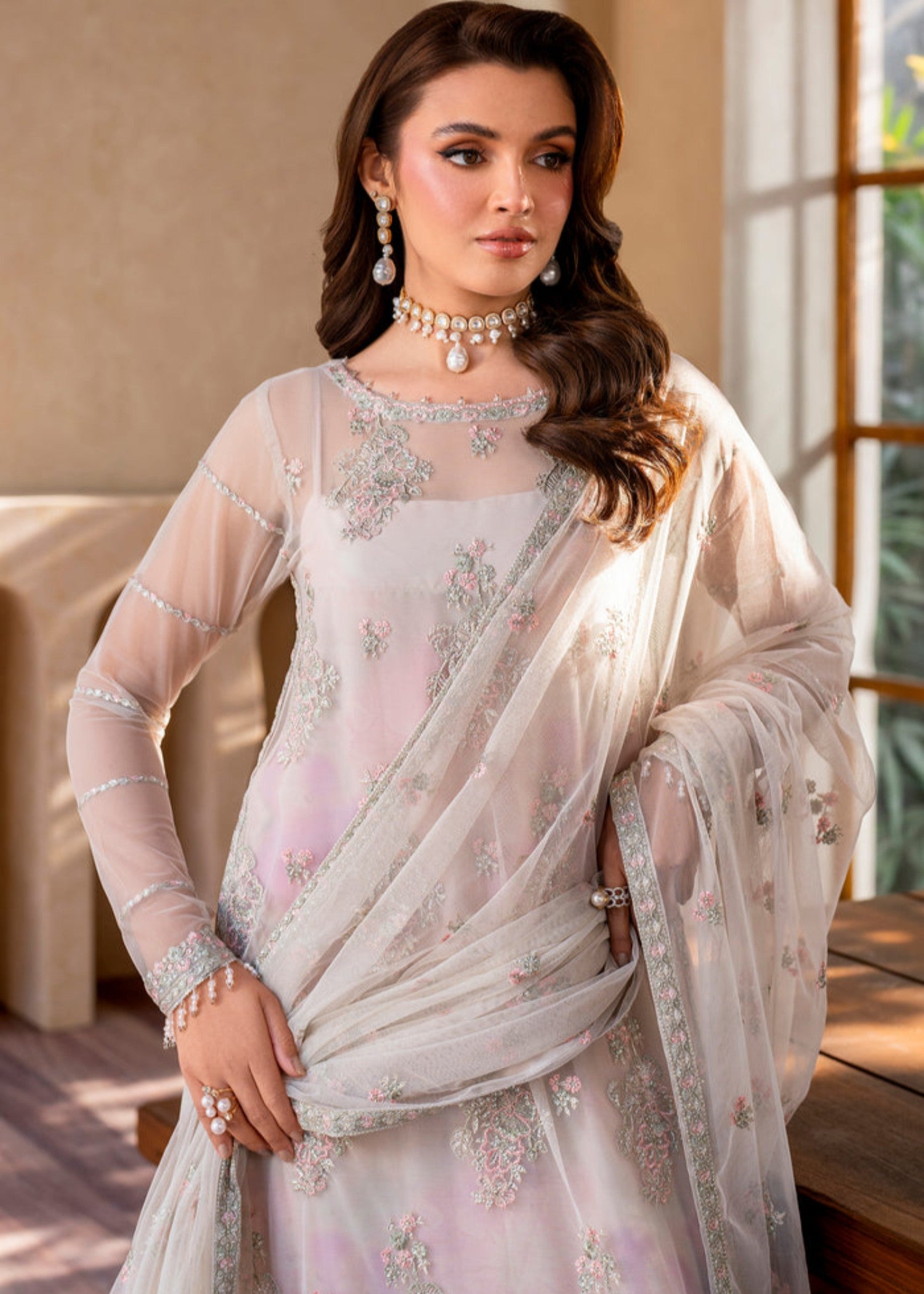 net Sharara in Lilac