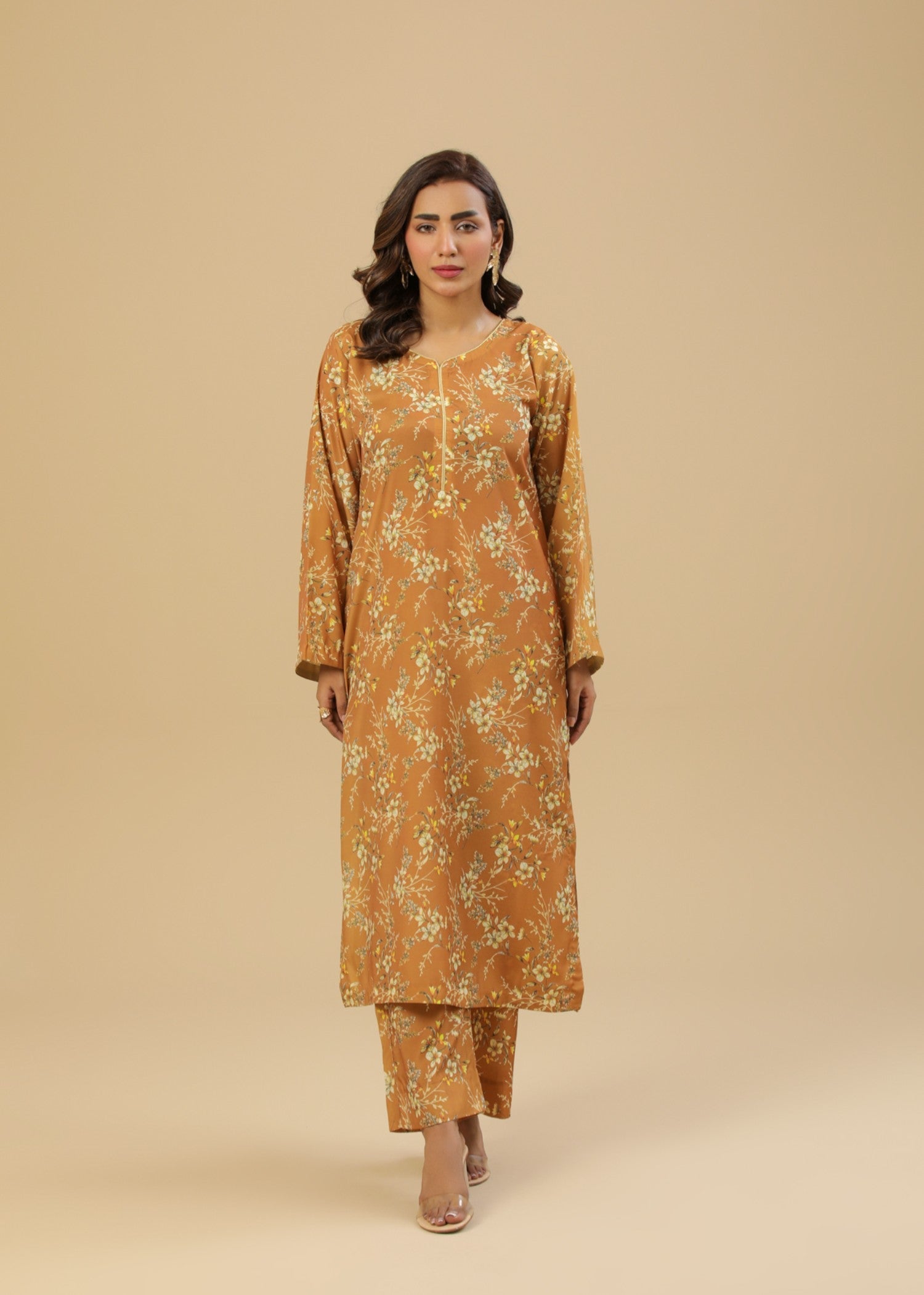crepe Co Ord Sets in Honey