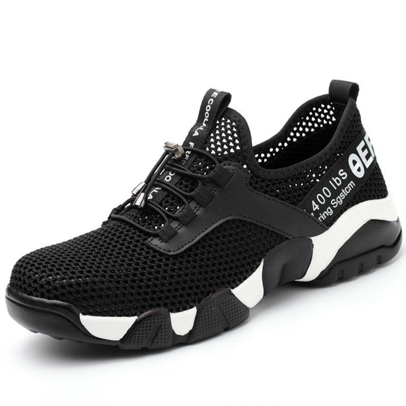 Men's Summer Breathable Large Mesh Labor Protective Shoes