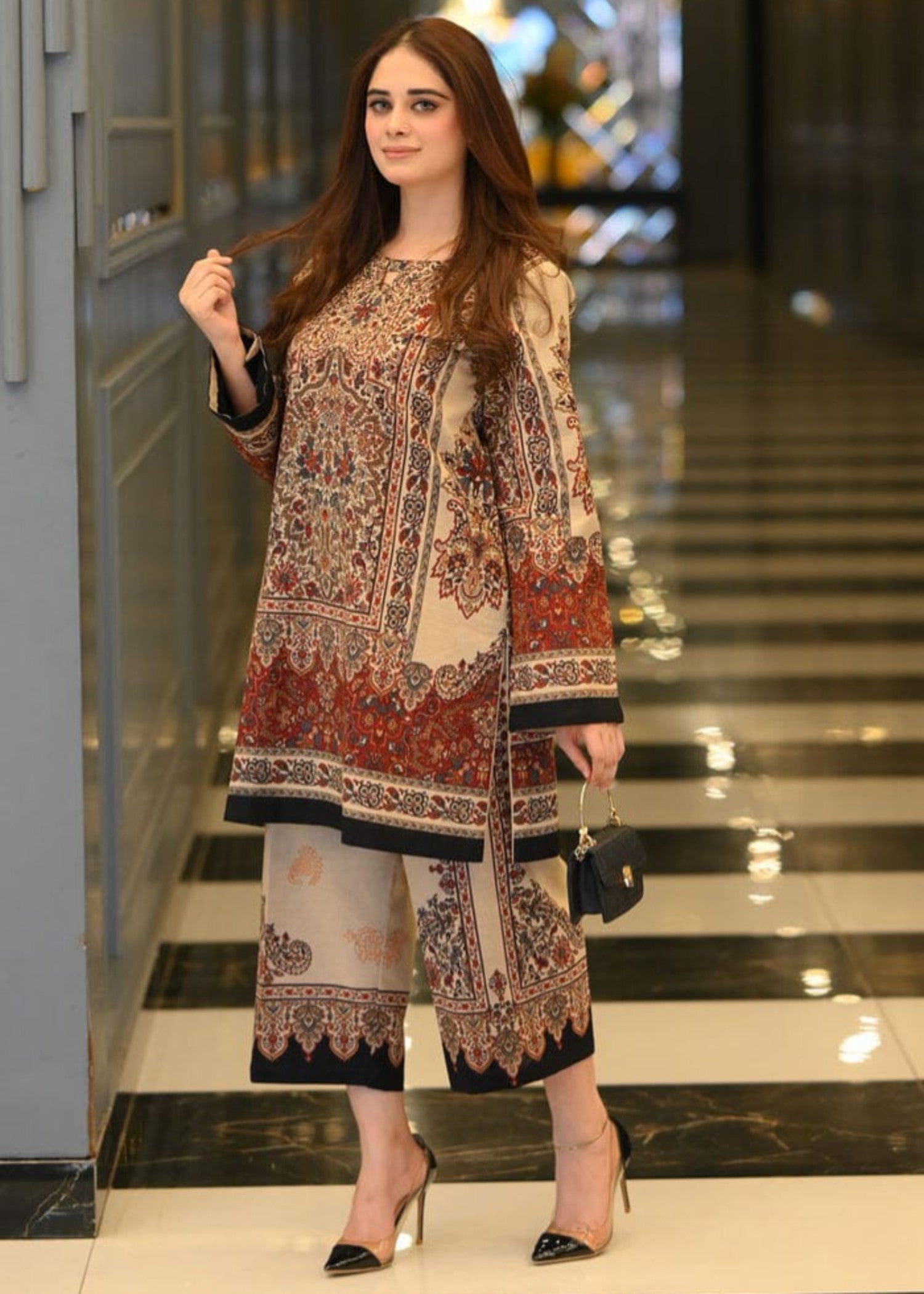 poly lawn Co Ord Sets in Multi