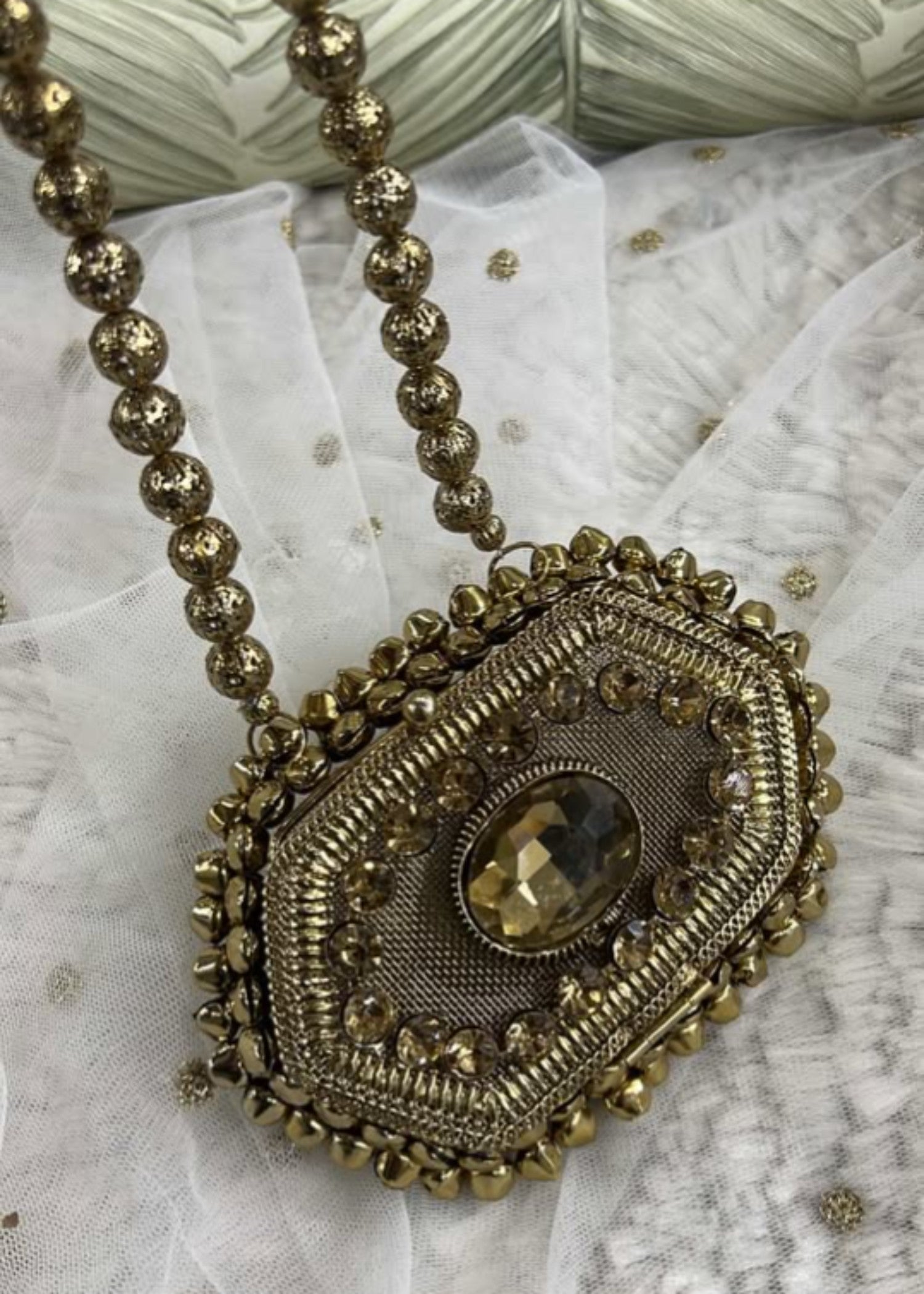 Clutch in Gold Color by - Trendy Women Clutch IJE4791