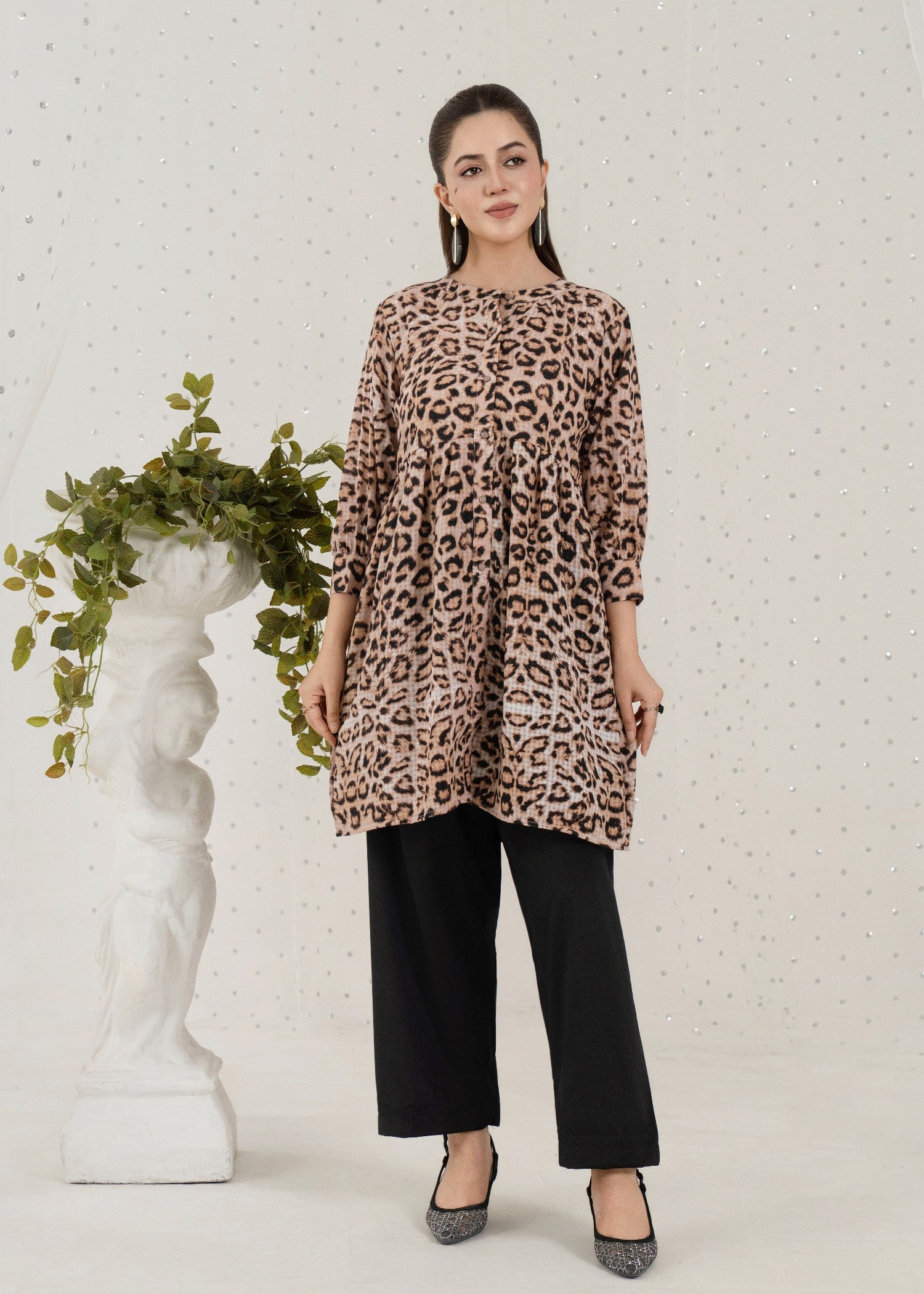 georgette Tunic in Multi