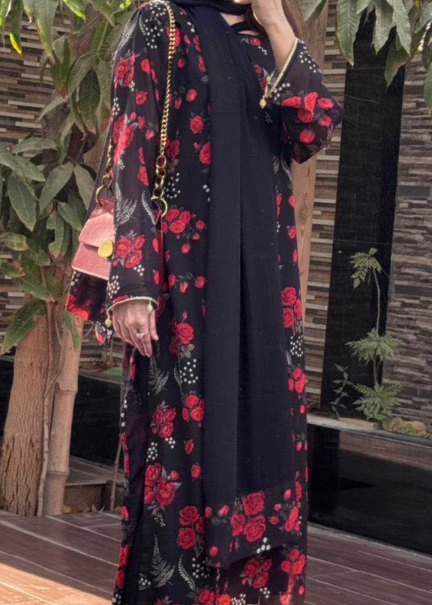 chiffon Kurta Set in Multi