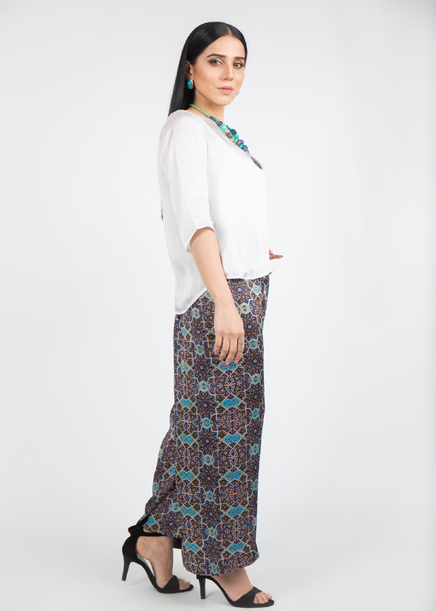 silk Tunic in White