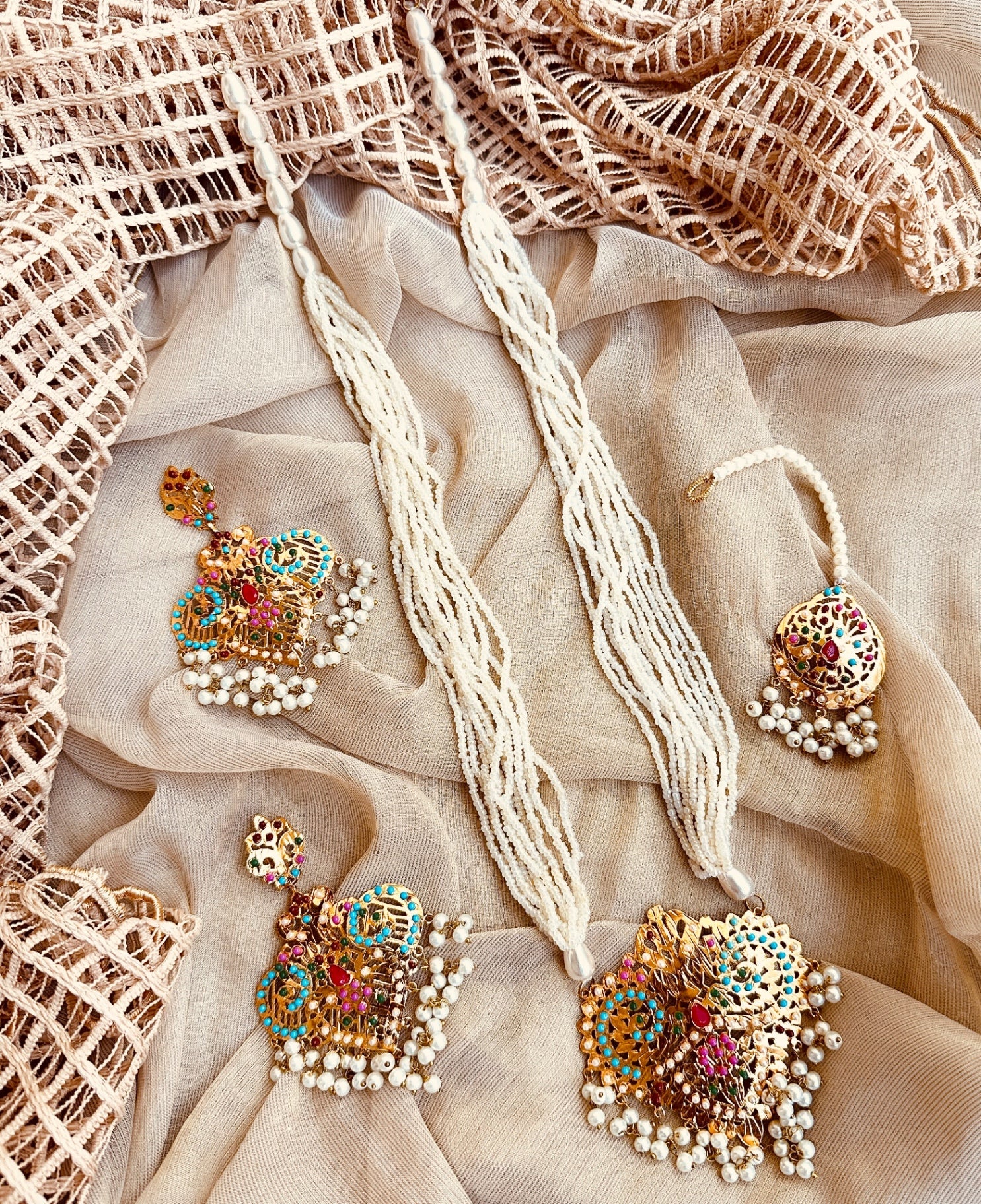 Jewelry Set in Multi Color by - Trendy Women Jewelry Set BXS1993