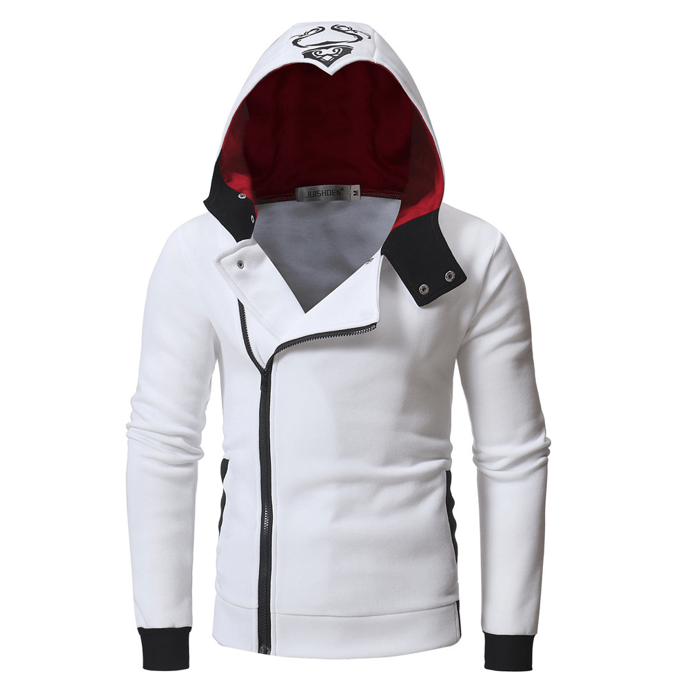 Men'S Color Block plus Velvet Casual Jacket