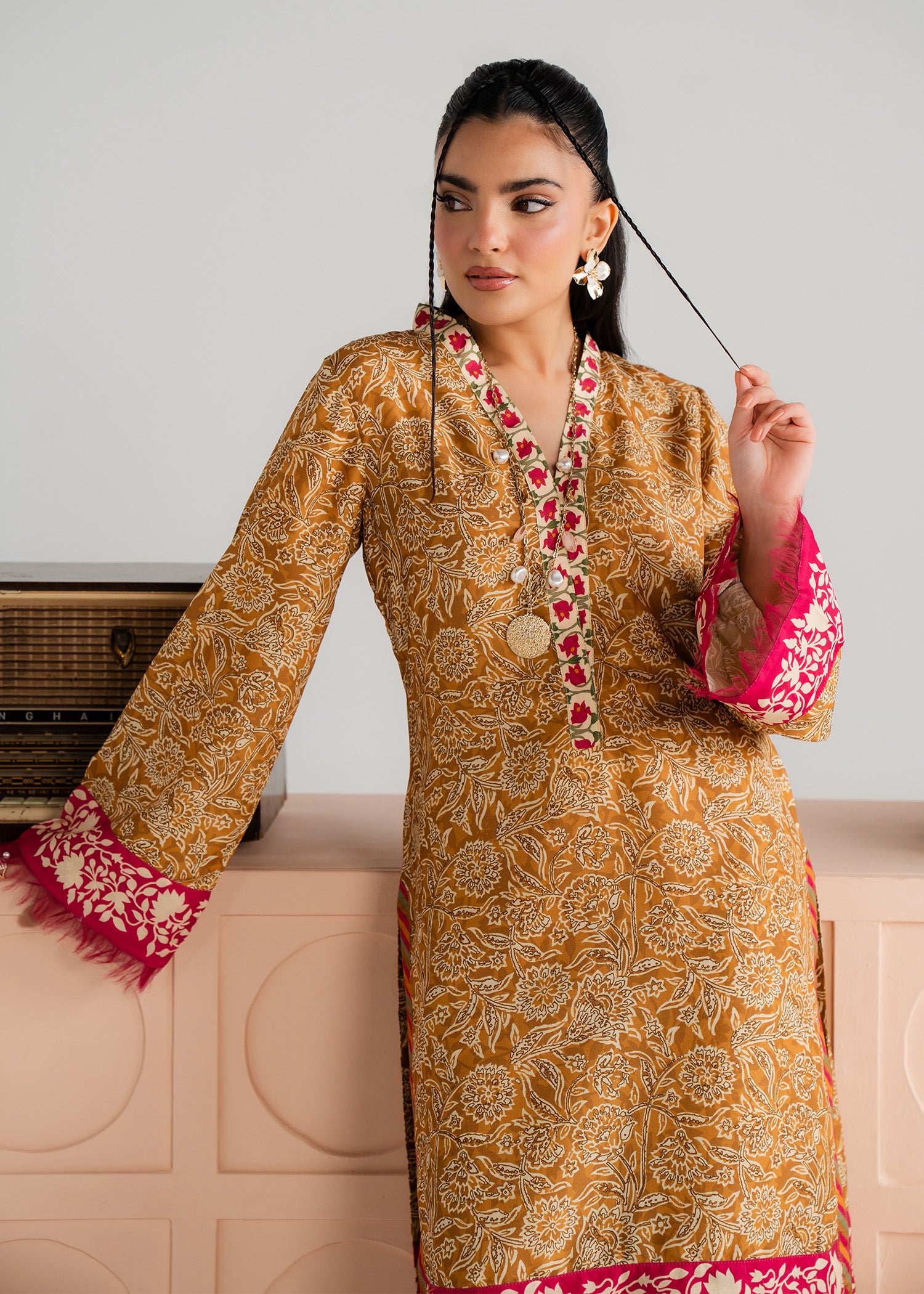 lawn Co Ord Sets in Sand brown